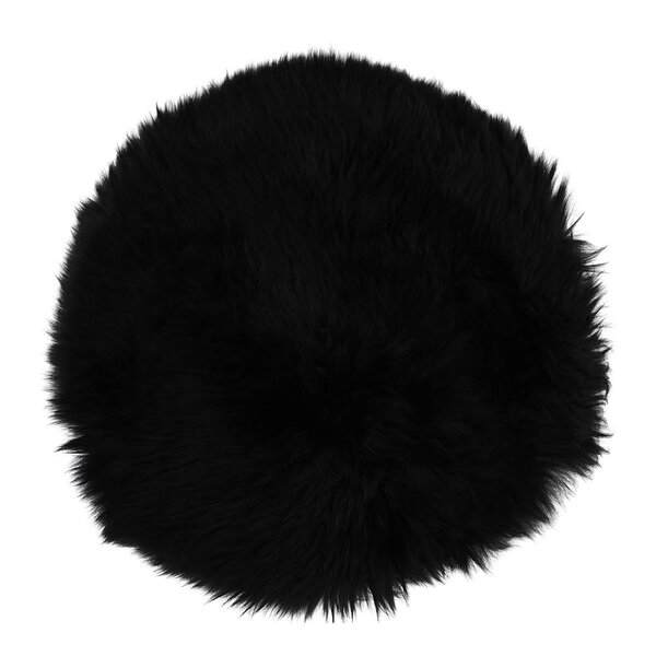 Sitteunderlag new zealand saueskinn lang ull 34 cm black