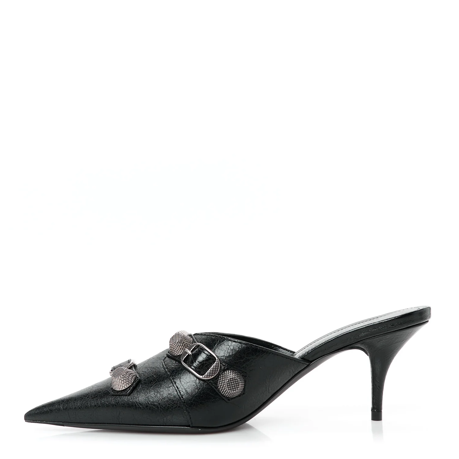 Agneau Arena Cagole 70mm Mules 36 Black