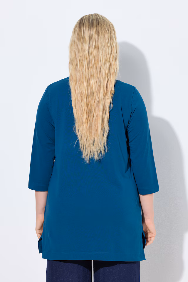 Stretch A-Line 3/4 Sleeve Knit Top