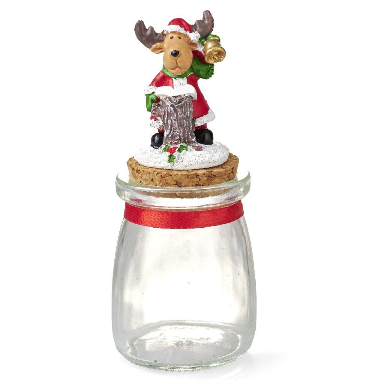 Mini bonbonnière de Noël en verre