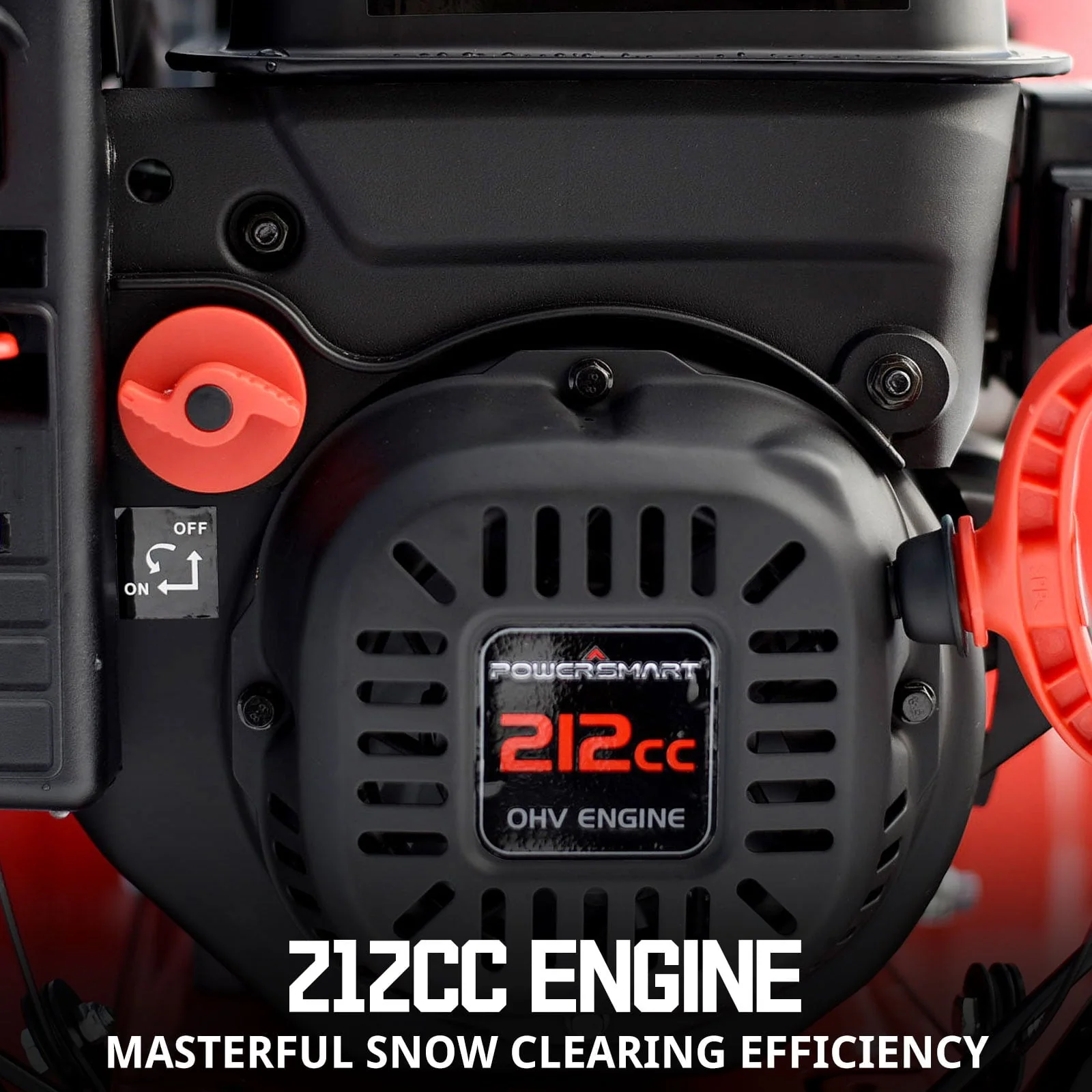 PowerSmart 24 in Two Stage Electric Start 212CC Self Propelled Gas Snow Blower Image 8