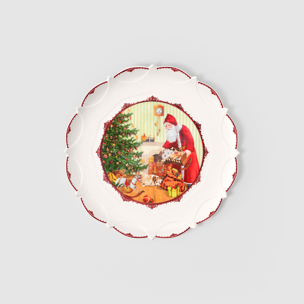 Toy's Fantasy Cake platter - Multi-colored, Premium Porcelain