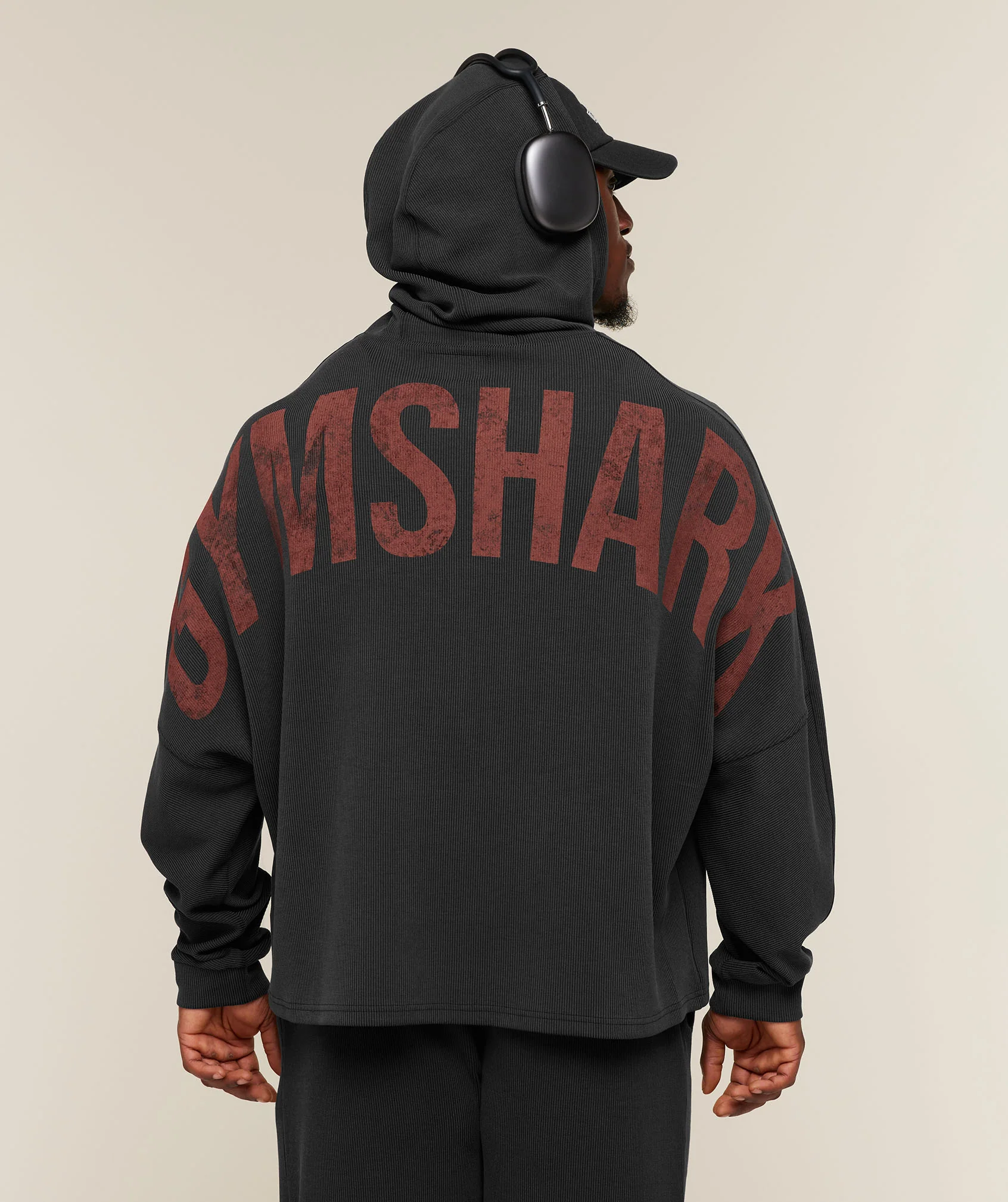 GYMSHARK X SAM SULEK ZIP THROUGH HOODIE - Black