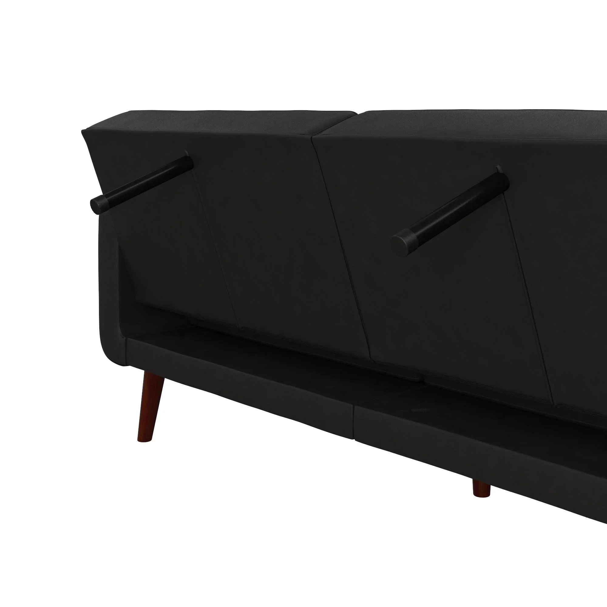 Better Homes & Gardens Nola Modern Futon, Camel Faux Leather