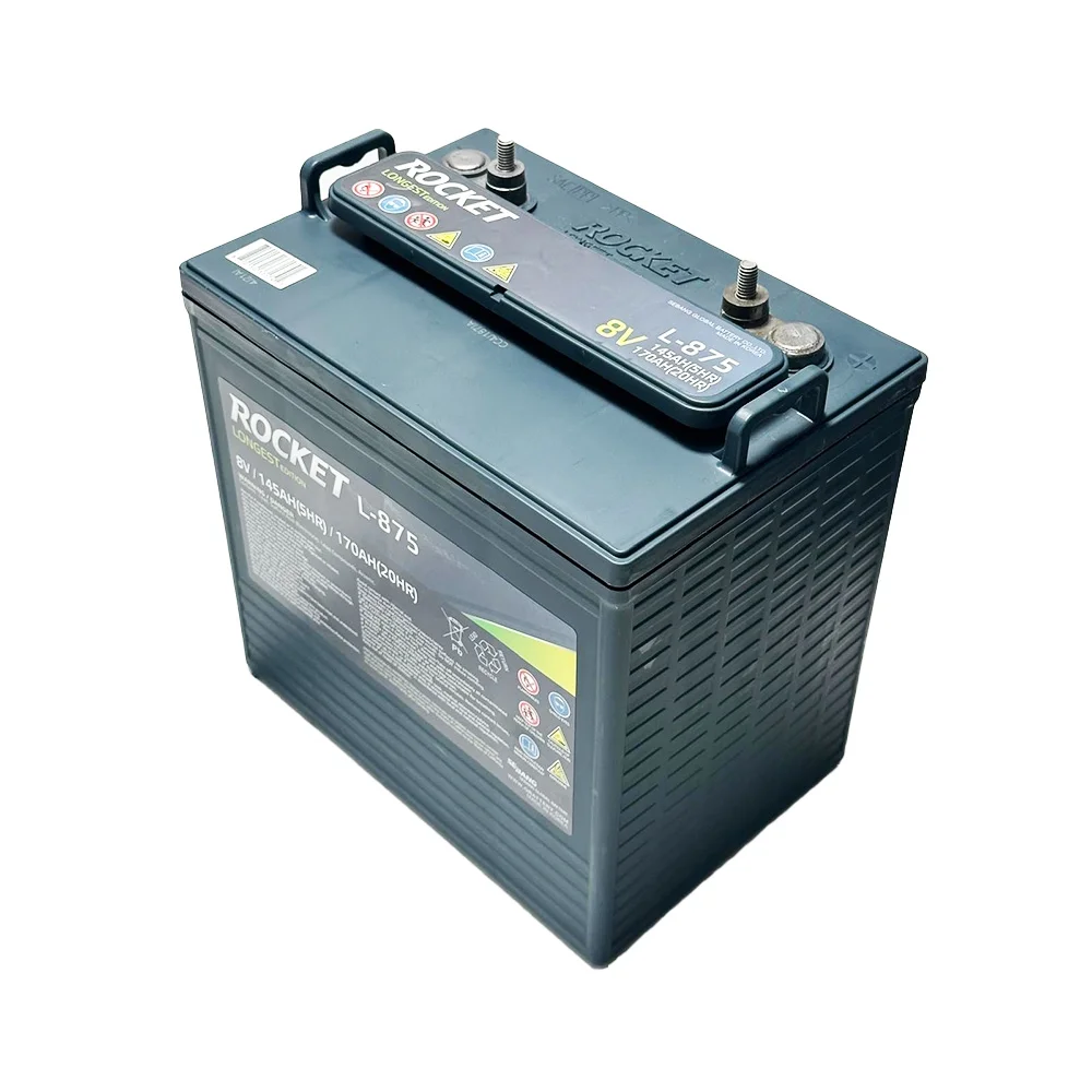 L-875 170Ah 8V Golf Cart Battery Replaces Trojan T-875 (Set of 8) - Image 4