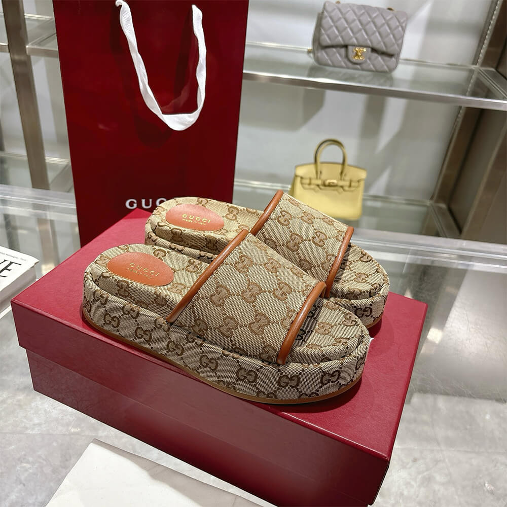 GUCCI Women s GG platform sandal