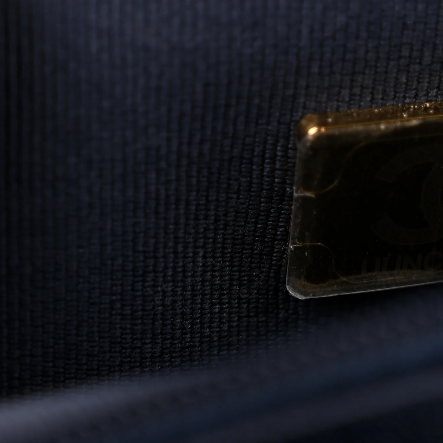 Lambskin Quilted Hold The Line Wallet On Chain WOC Dark Blue