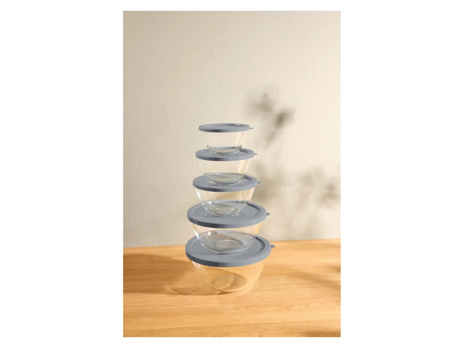 SILVERCREST Set de 5 botes de conservation en verre