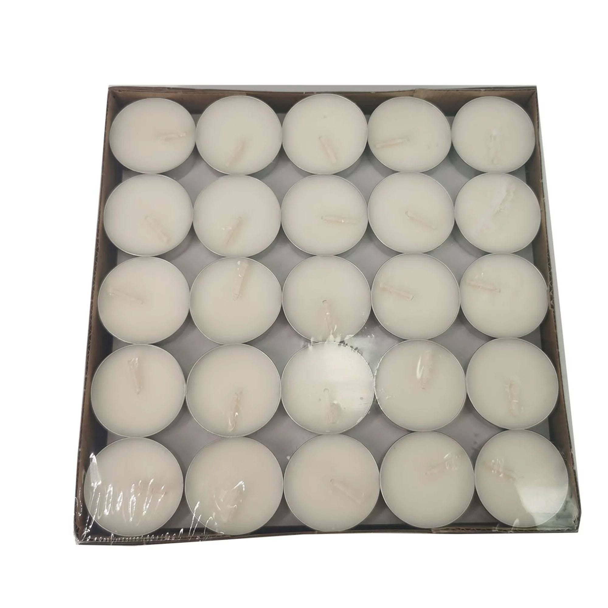 Amari White Unscented Indoor/Outdoor Tealight Candles, 100 Pack