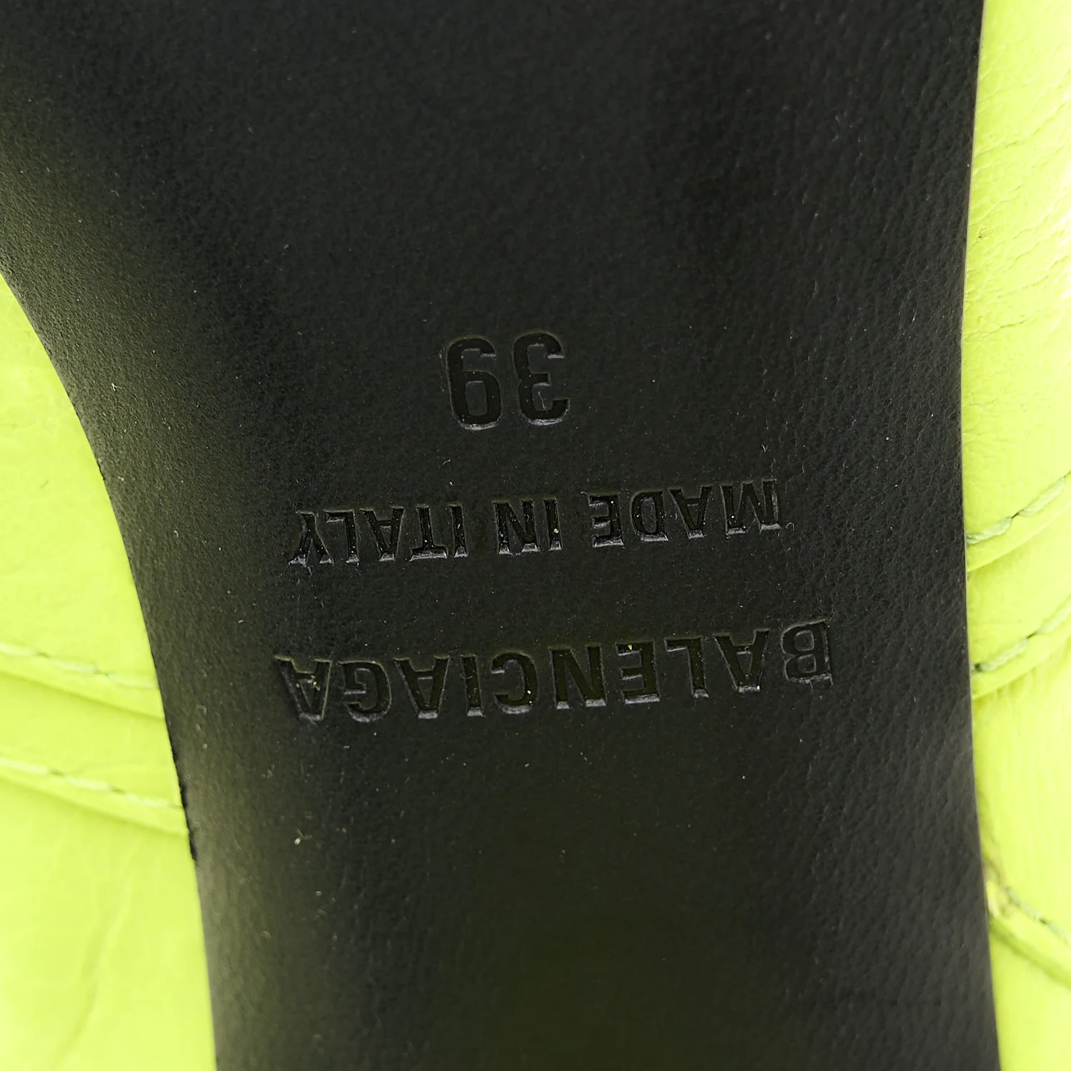 Agneau Arena Cagole 90mm Boots 39 Fluo Yellow