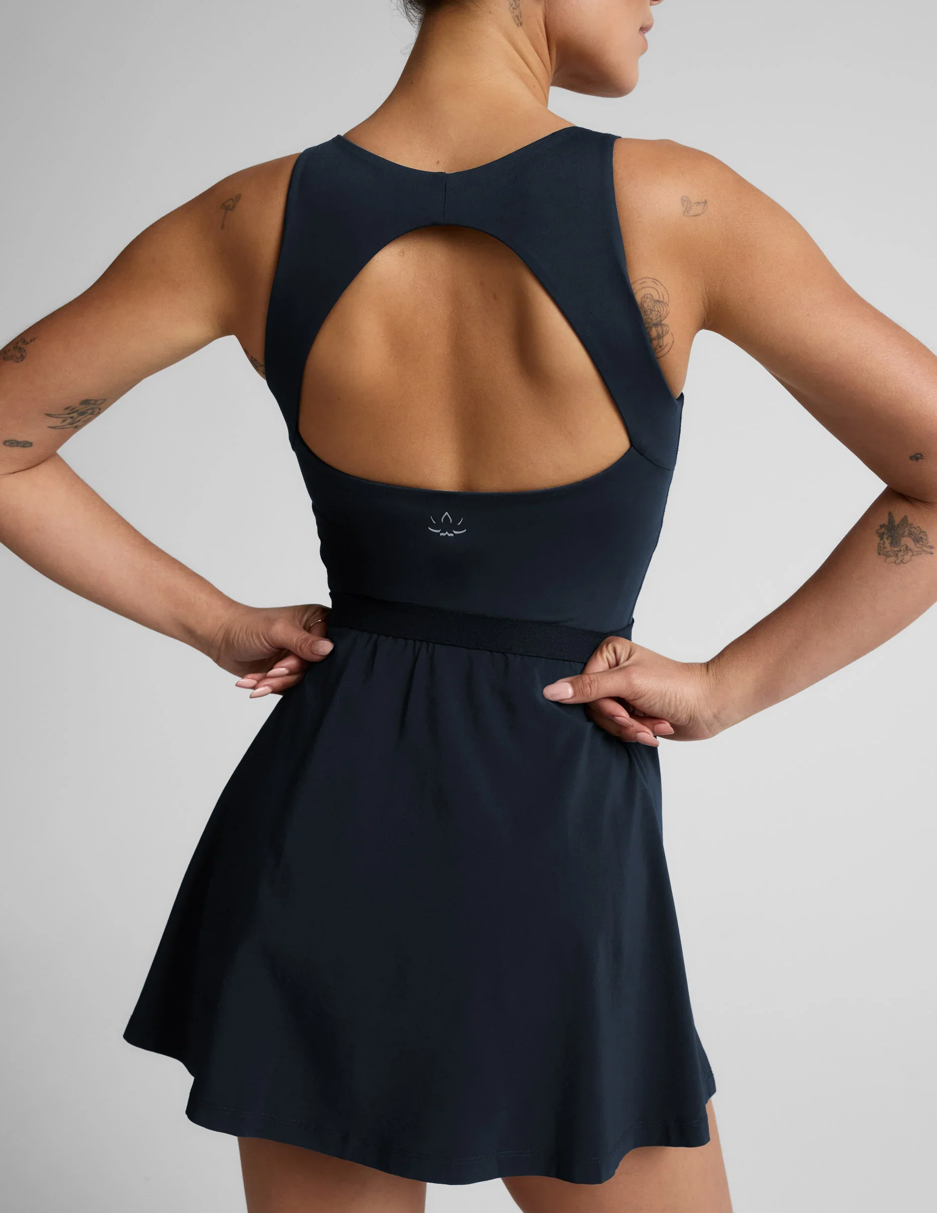 Score Pleated Dress