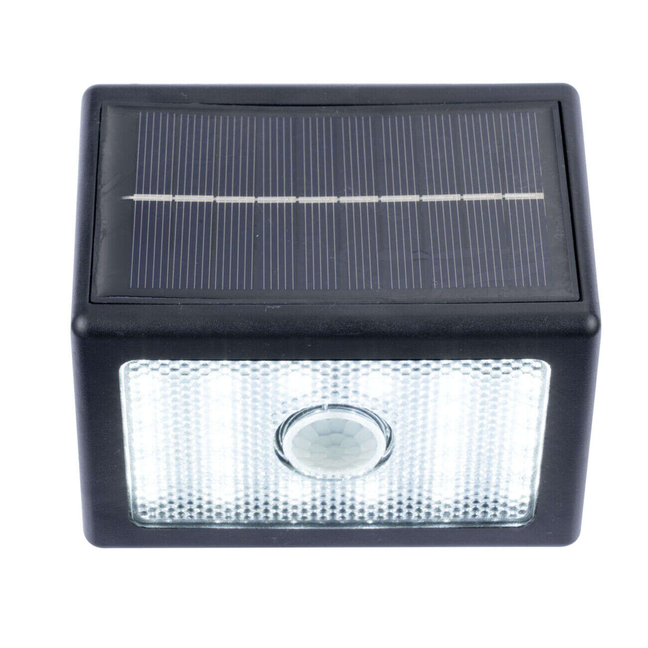 Projecteur mural détecteur mouvement solaire 24LED 120lm 11x11xH6cm