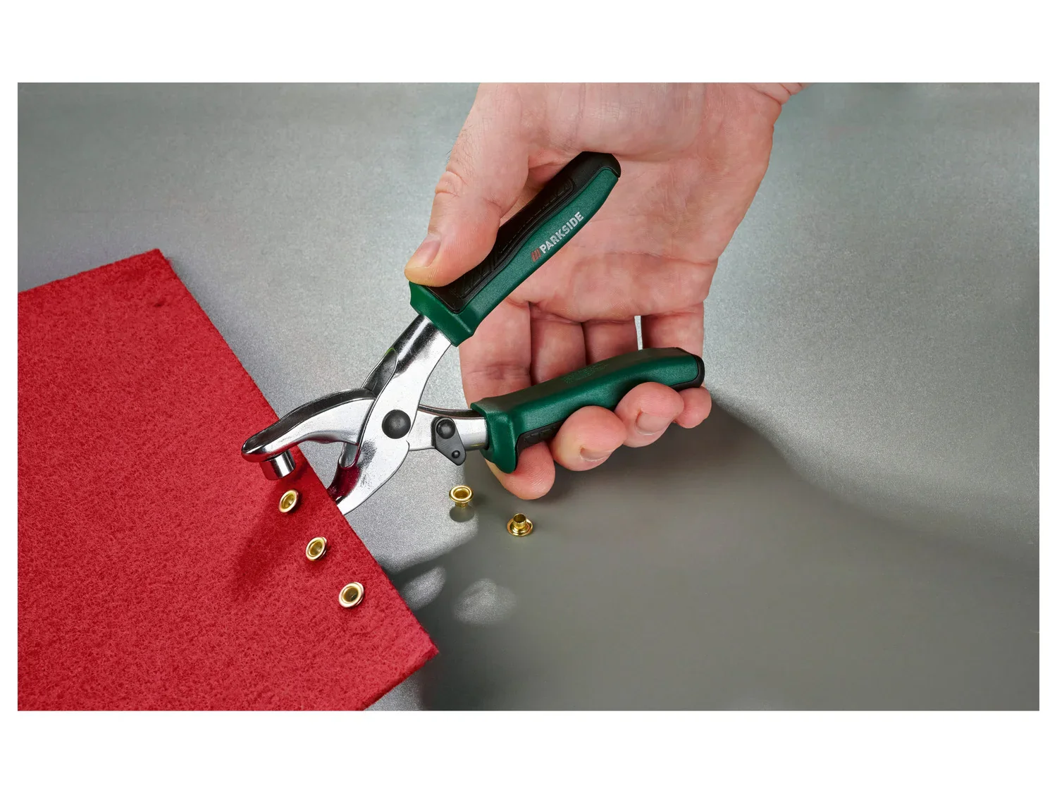 PARKSIDE Set de pinces  trous et  illets, 128 pices
