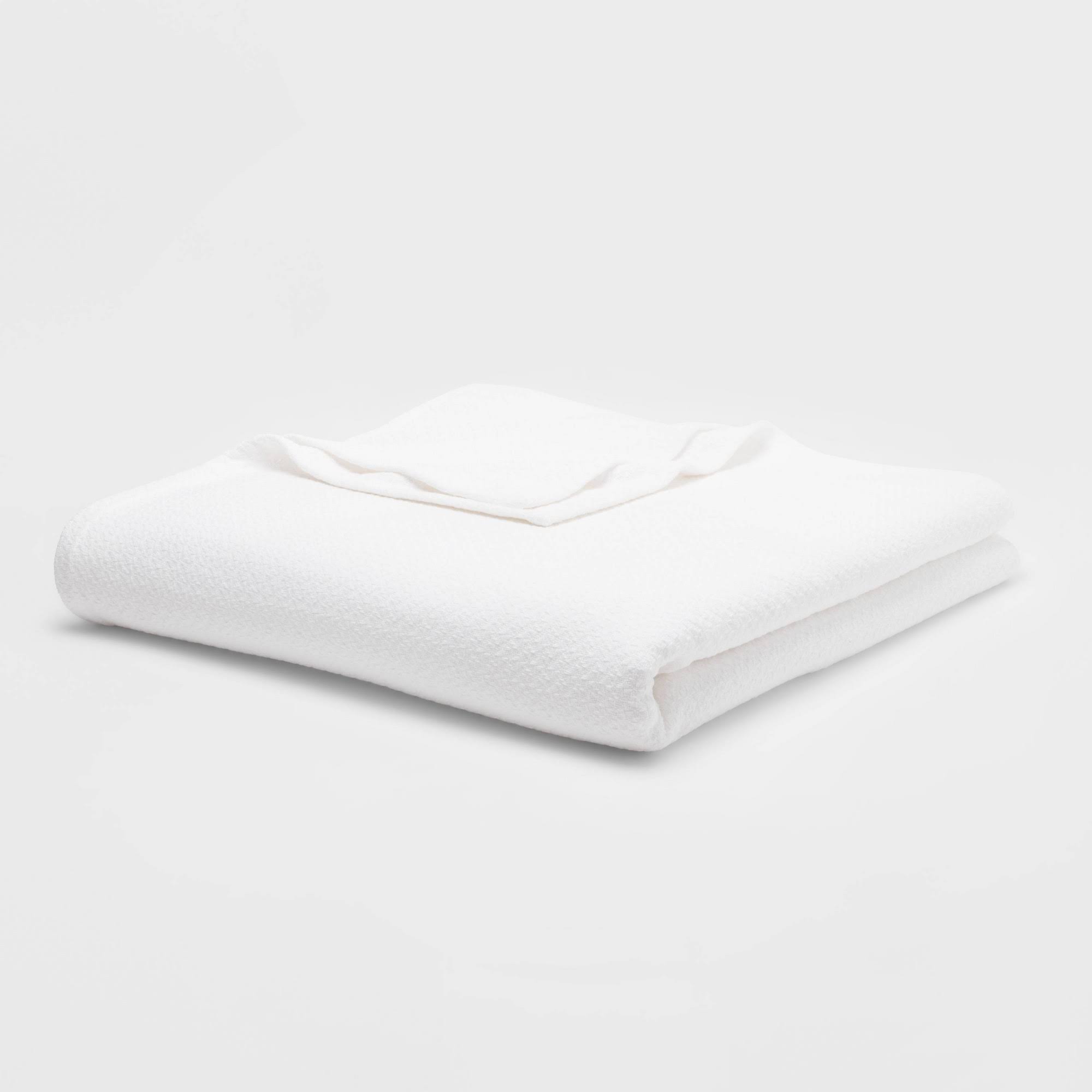 Twin/Twin XL 100% Cotton Bed Blanket White - Threshold