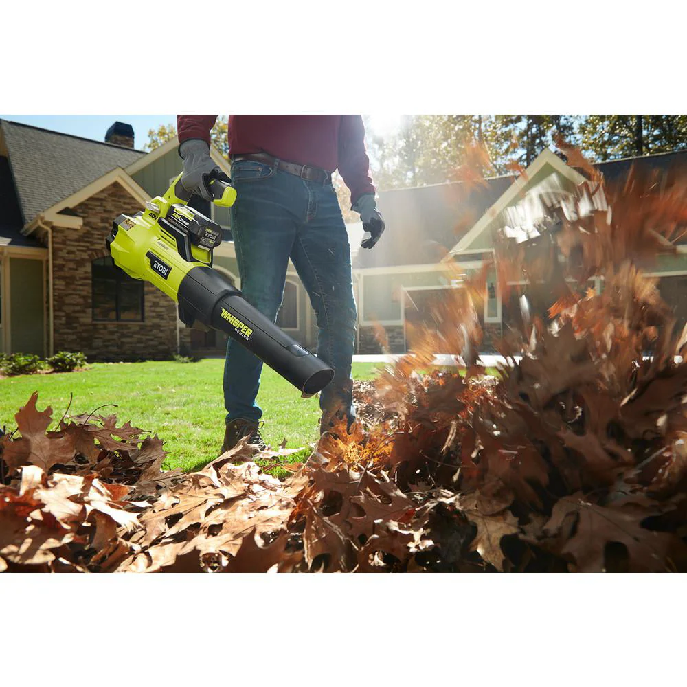 RYOBI RY40407BTLVNM 125 MPH 550 CFM 40 - Volt Lithium - Ion Brushless Cordless Variable - Speed Jet Fan Leaf Blower (Tool - Only)