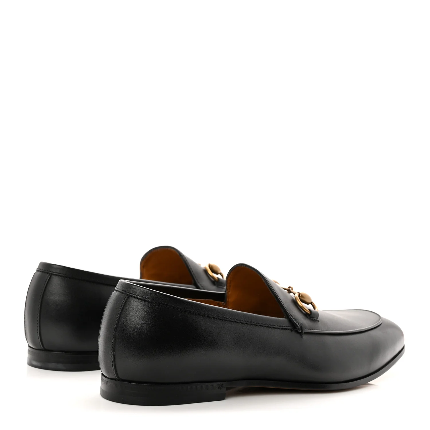 Calfskin Horsebit Mens Jordaan Loafers 8 Black