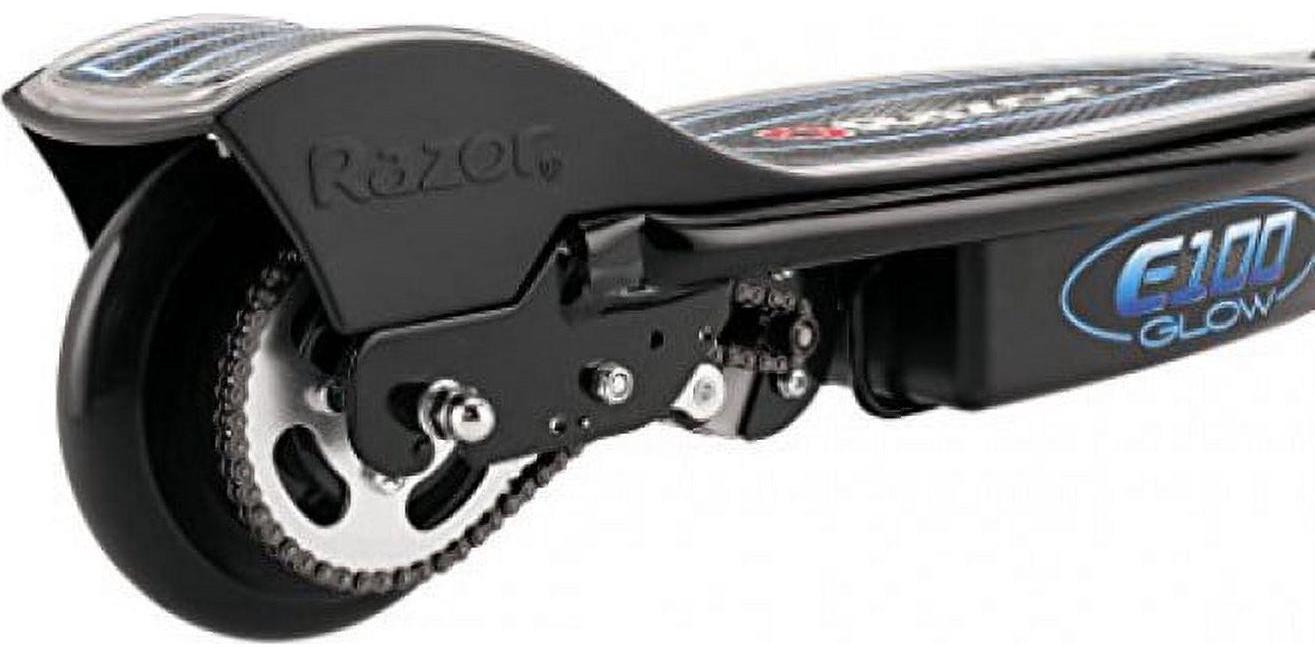 E100 Glow Light-up Electric Scooter. up to 10 mph. Air-filled Front Tire. for Child Ages 8+ - Image 9