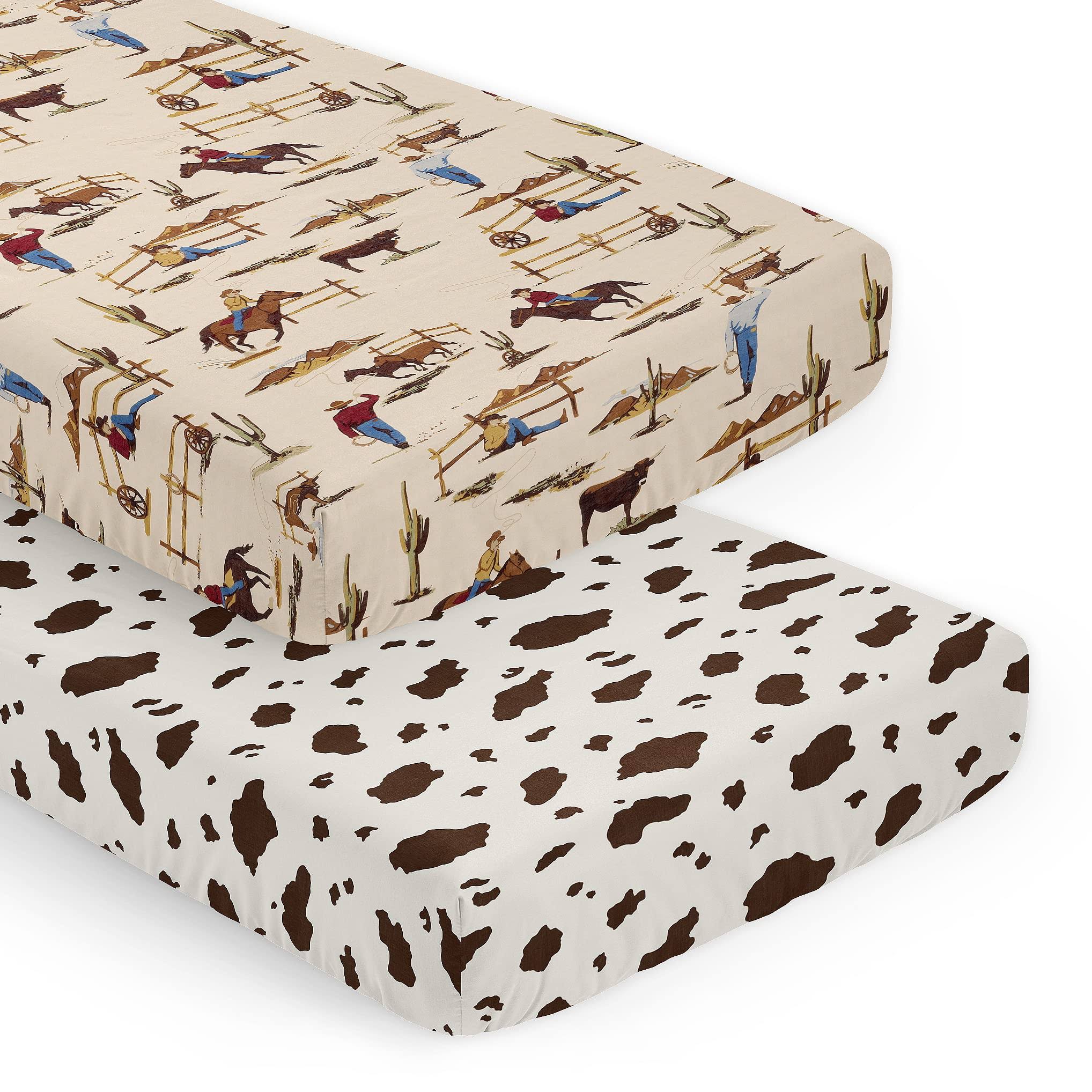 Sweet Jojo Designs Boy Fitted Crib Sheets Set Wild West Collection 2pc