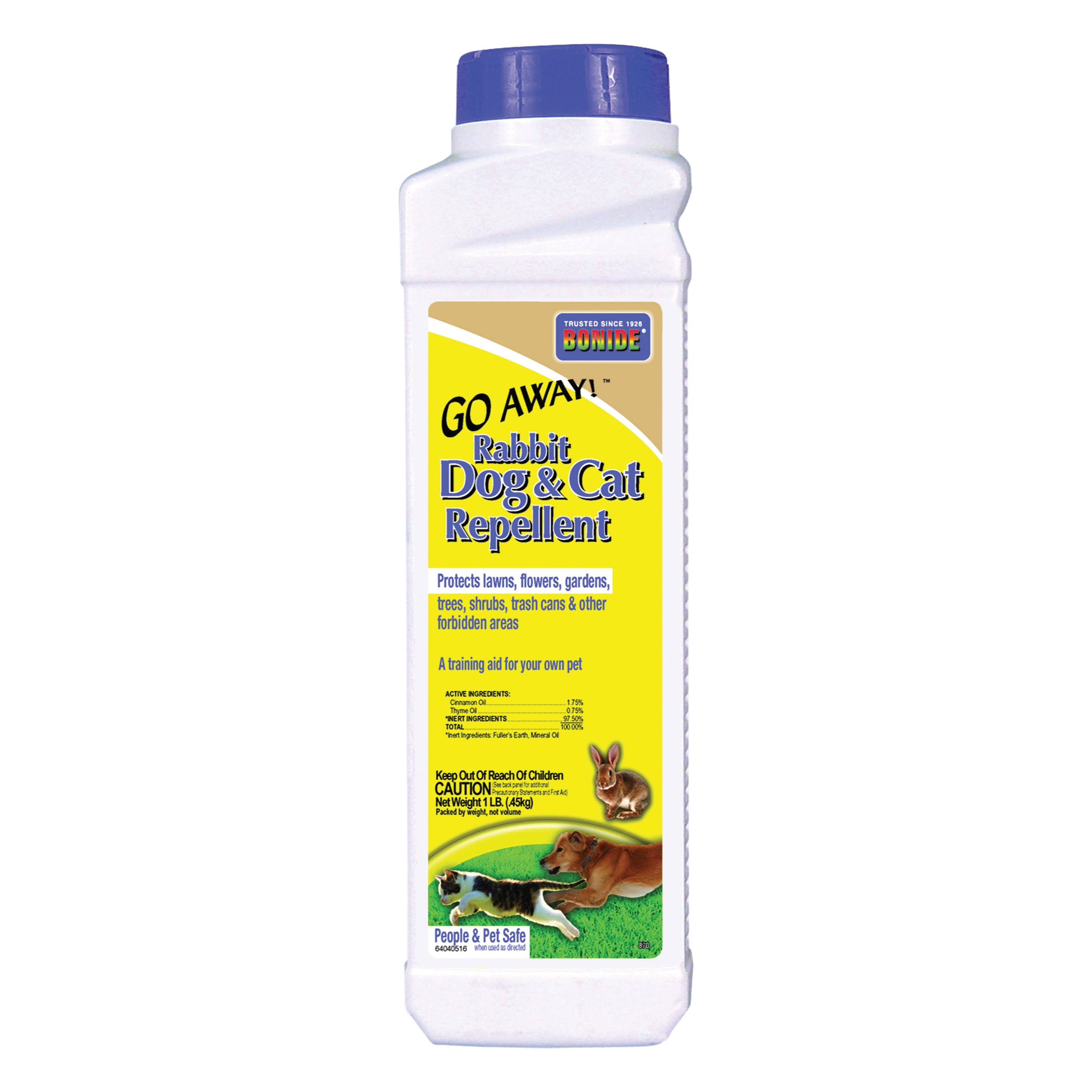 Bonide Go Away Rabbit, Dog, & Cat Repellent, 1 lb