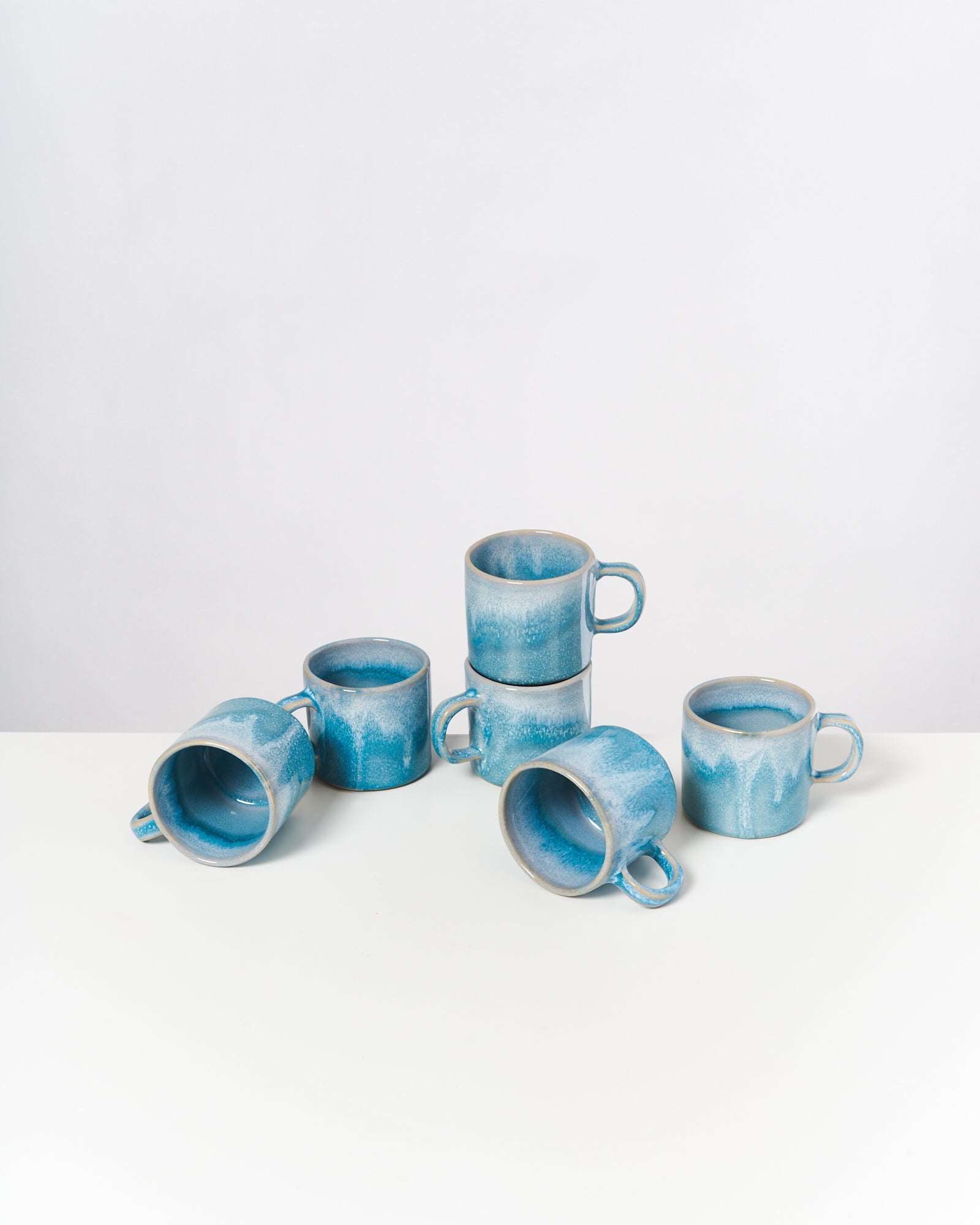 CORDOAMA - SMALL MUG CLASSIC AQUA SET OF 6