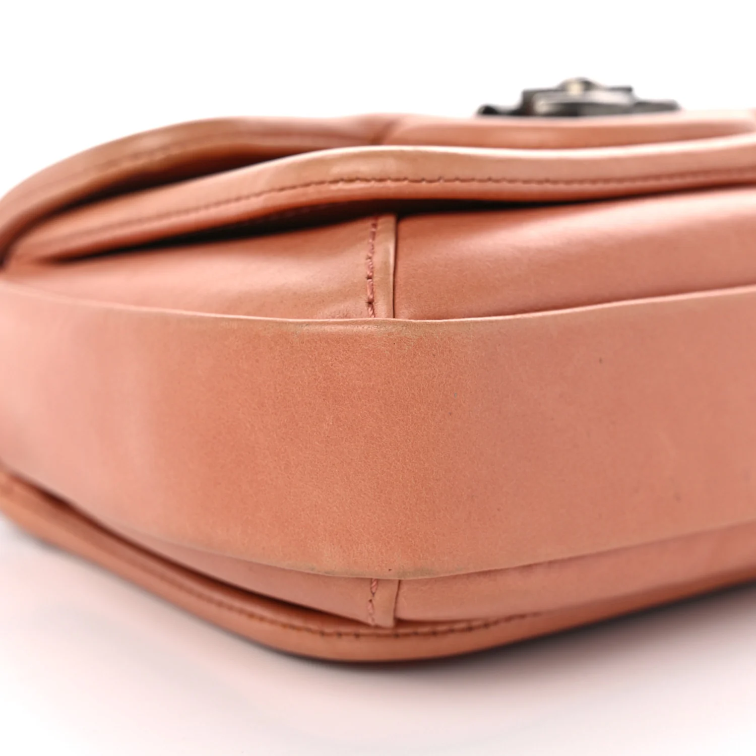 Calfskin Quilted Small Prestige Top Handle Flap Pink
