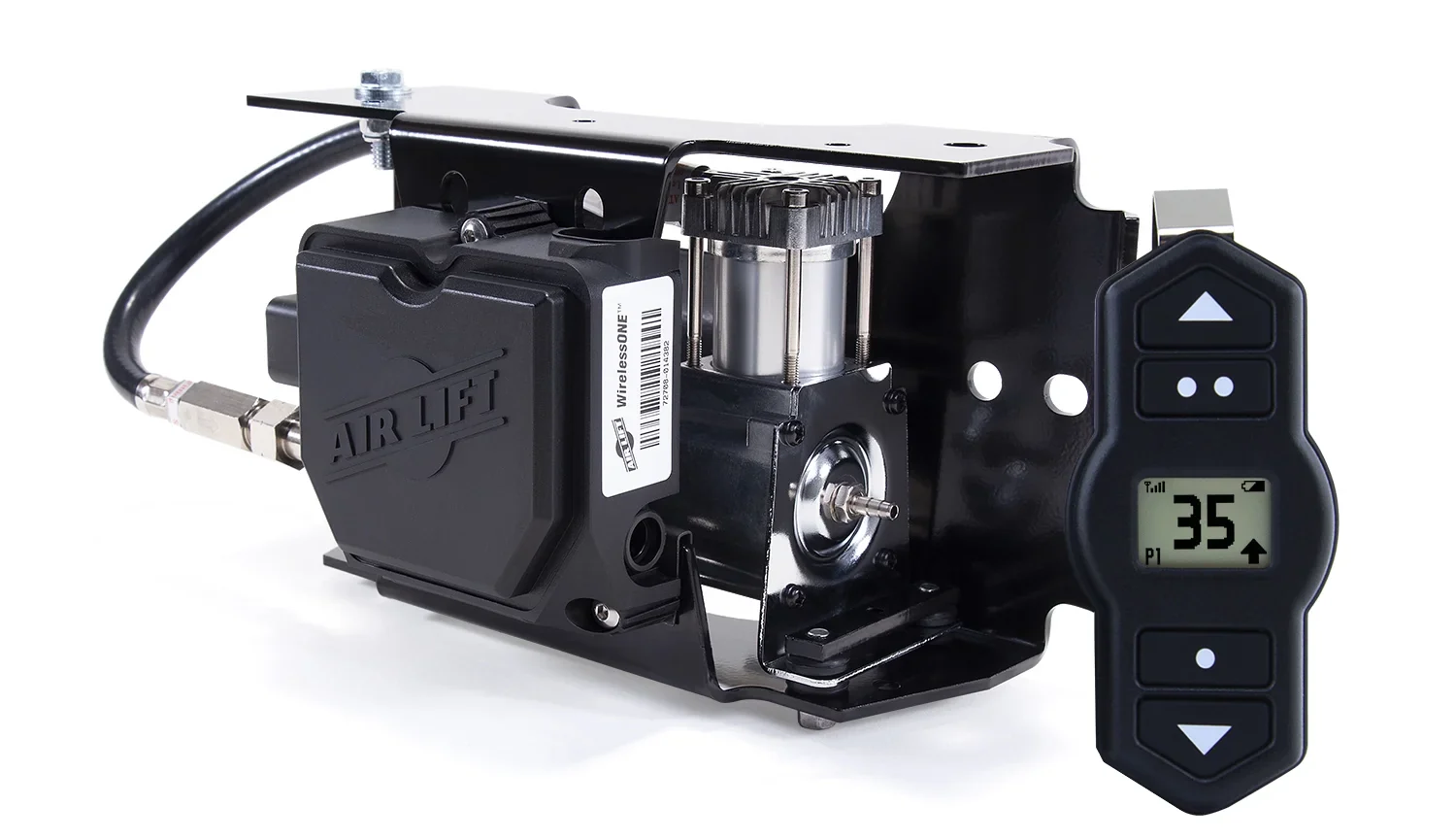 Air Lift WirelessOne 2nd Generation + EZ Mount On-Board Air Compressor with Mobile App - 25980EZ