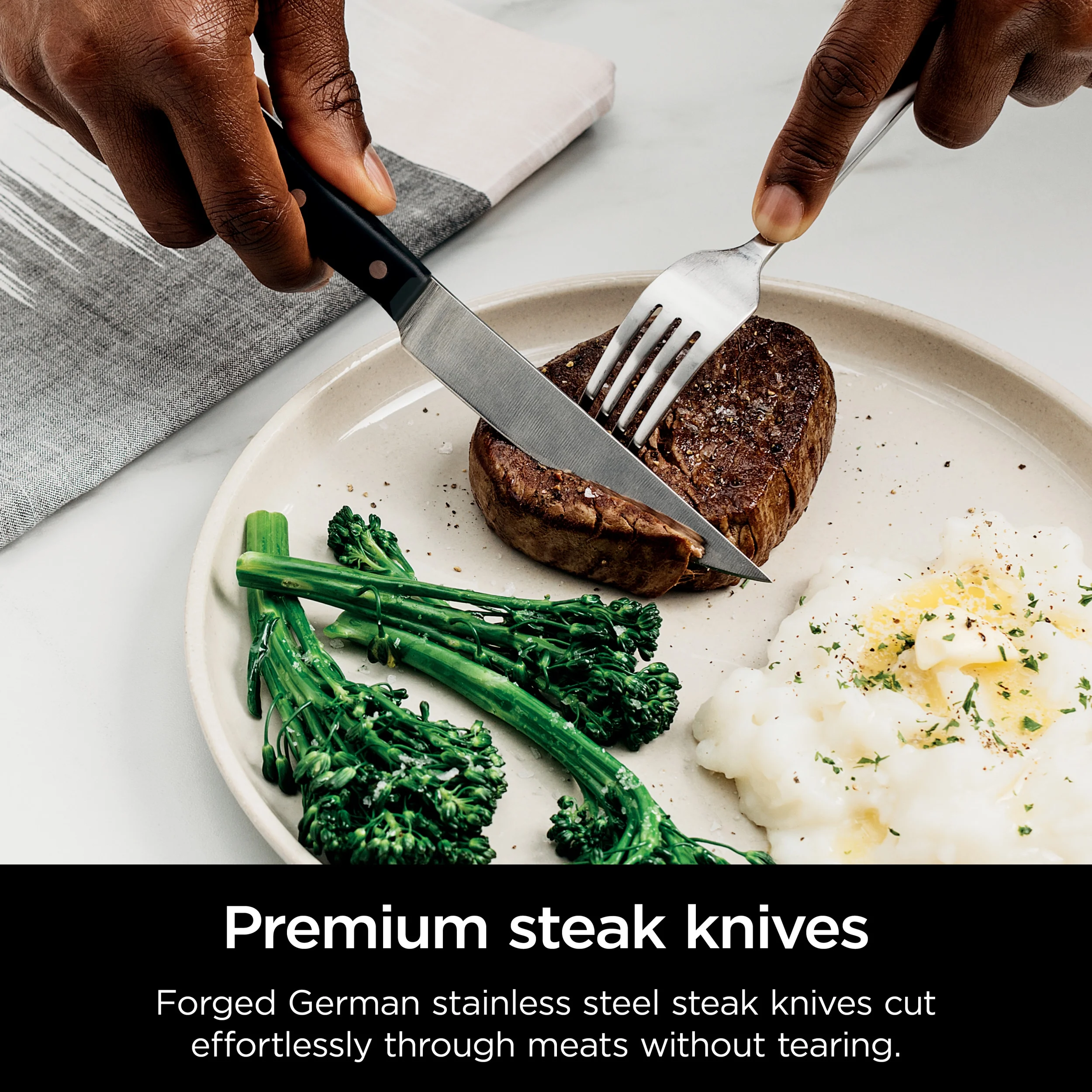 Ninja Foodi Neverdull Premium 12 - Piece Knife System with Built - in Sharpener, K32012