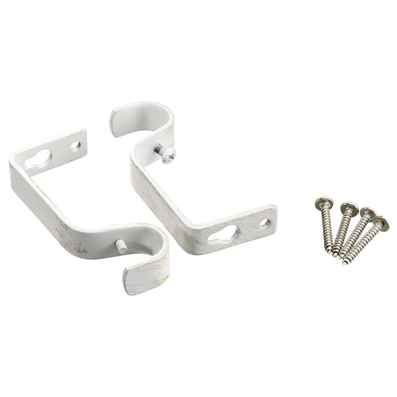 Kit tringle coeur blanc L95-180cm