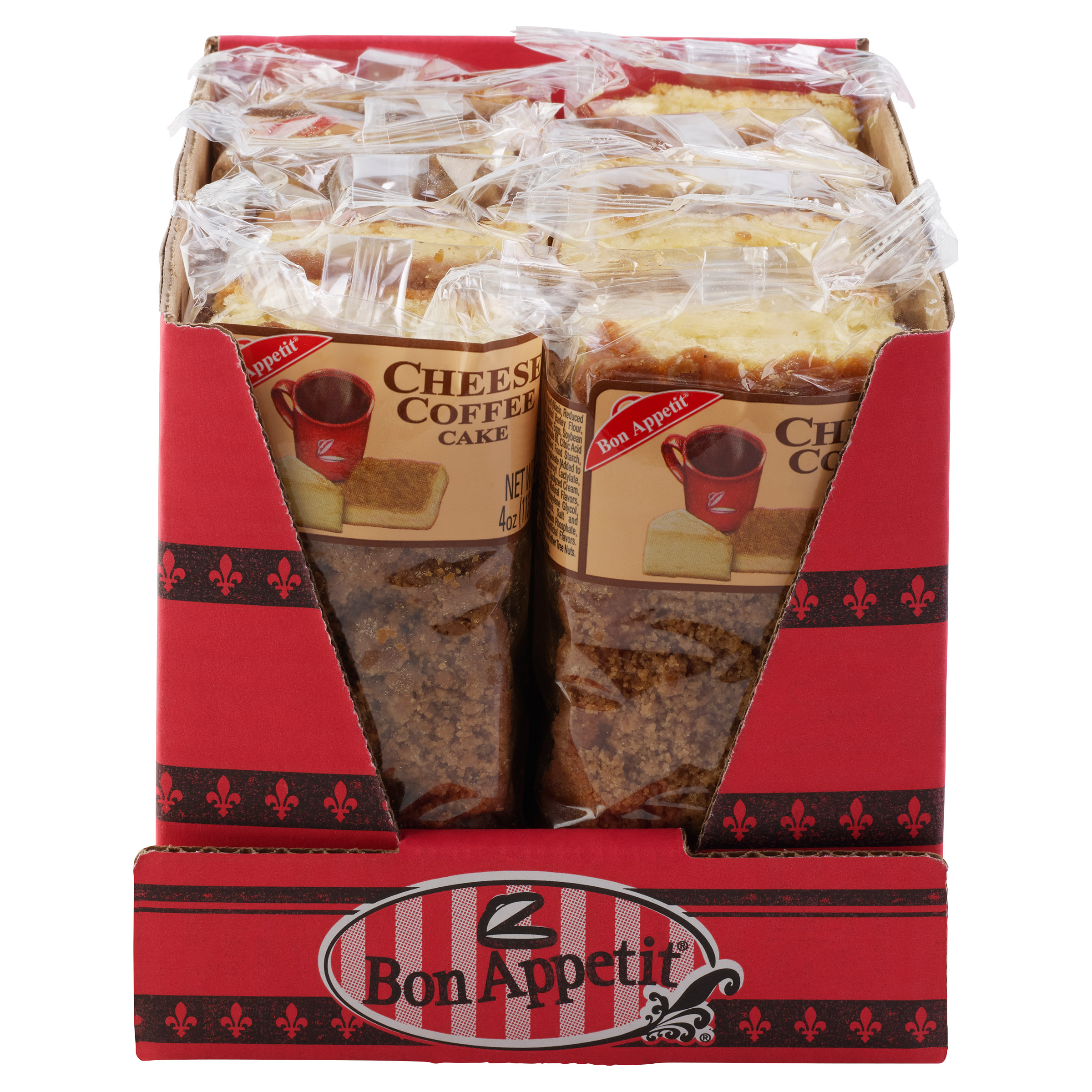 Bon Appetit, Cheese Coffee Bar Cake, 4 oz, 8 - Count