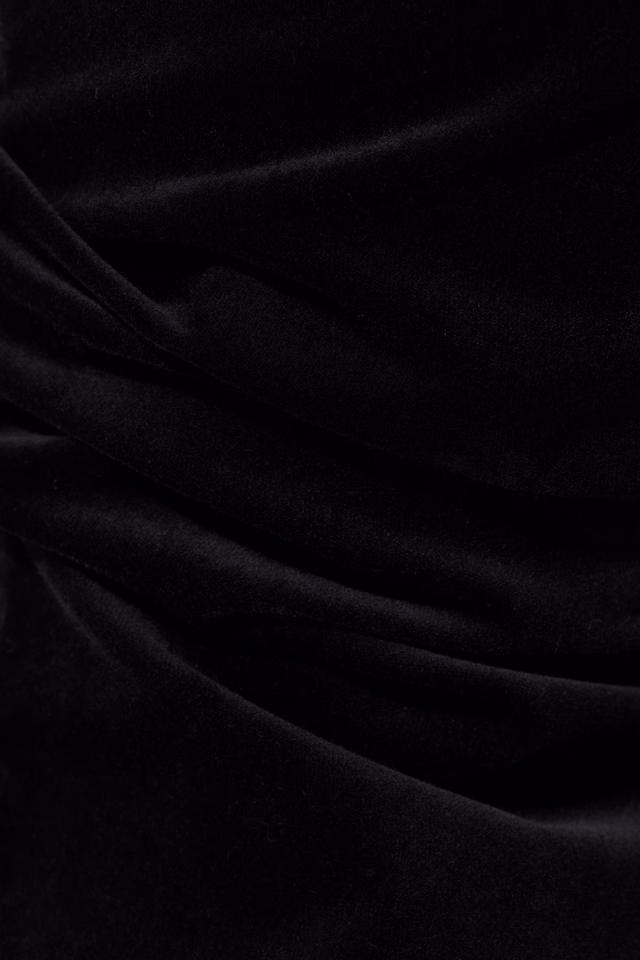 Velvet Stretch-Fit Tapered Leg Pants