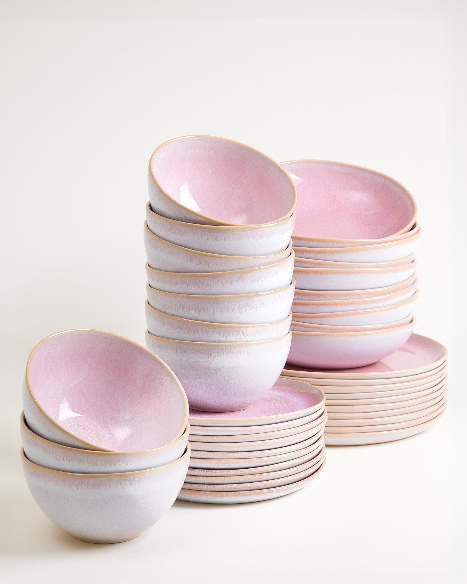 MELIDES - TABLEWARE SET ROSÉ 40 PIECES