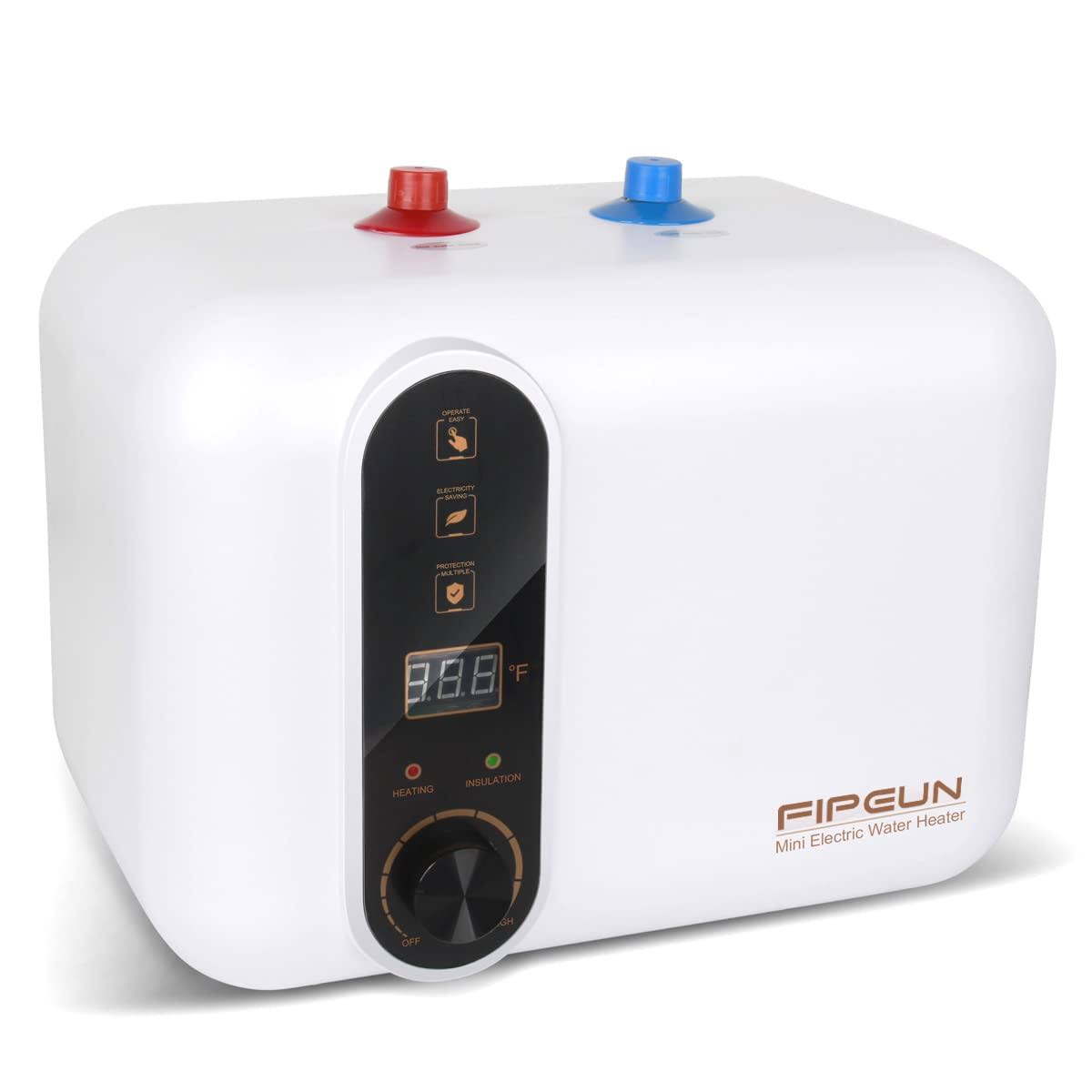 Electric Hot Water Heater 110/120V Small Compact Tank,Rv TR 2.5-3.0 Gallon Trailer 1.5kW Kitchen Instant Under Sink Counter Cupboard, Food Truck 2