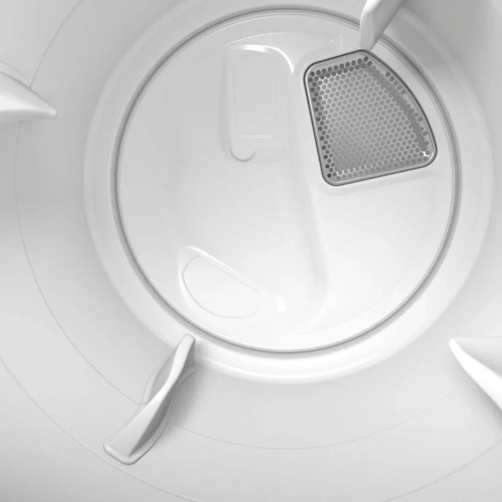 Sèche-linge électrique à chargement frontal MED6630HW - Blanc