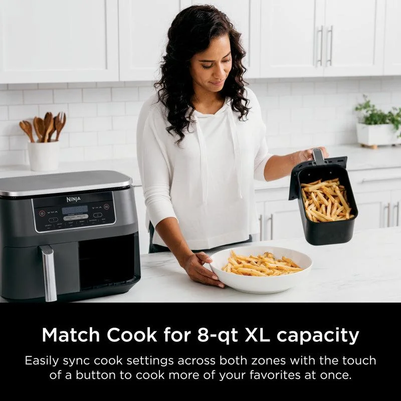 Ninja Foodi 6 - in - 1 8 - Quart 2 - Basket Air Fryer with Dualzone Technology