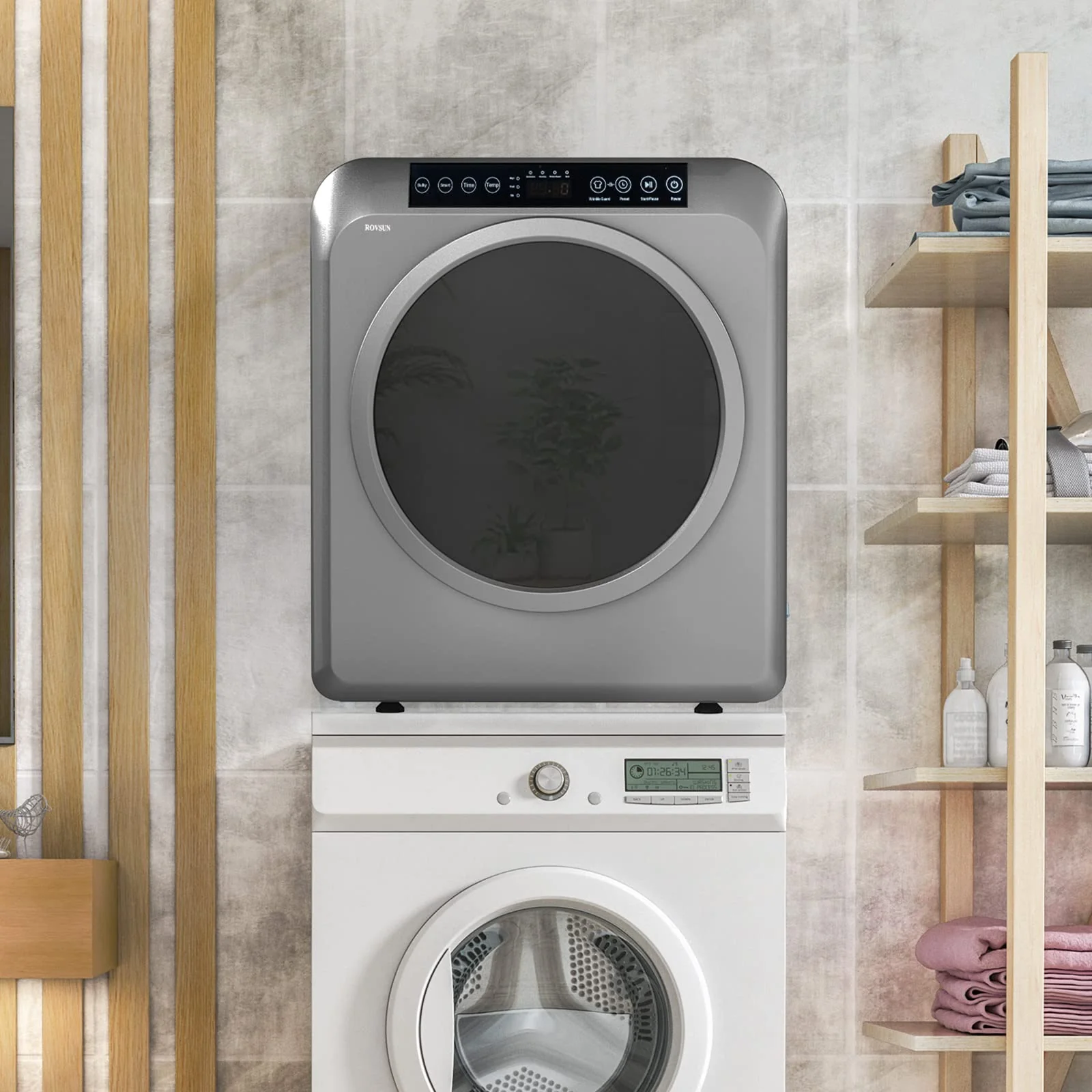 ROVSUN 13.2LB Portable Clothes Dryer. 3.5 Cu.Ft Compact Dryer