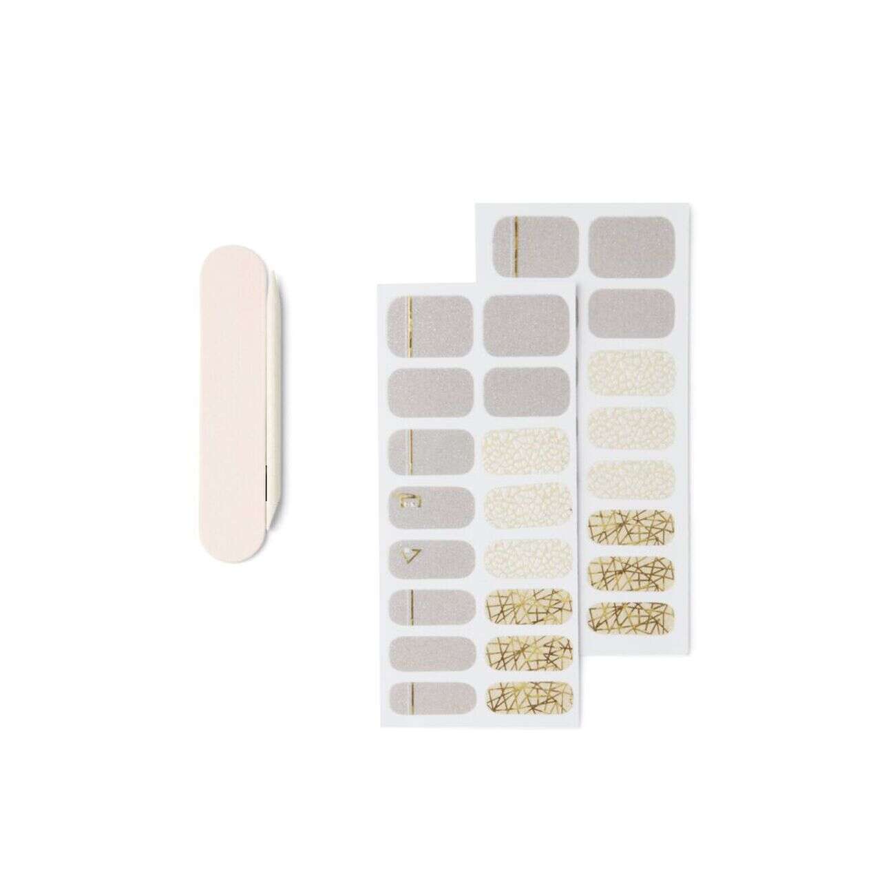 Lot de 24 autocollants vernis à ongles imprimés 6 coloris