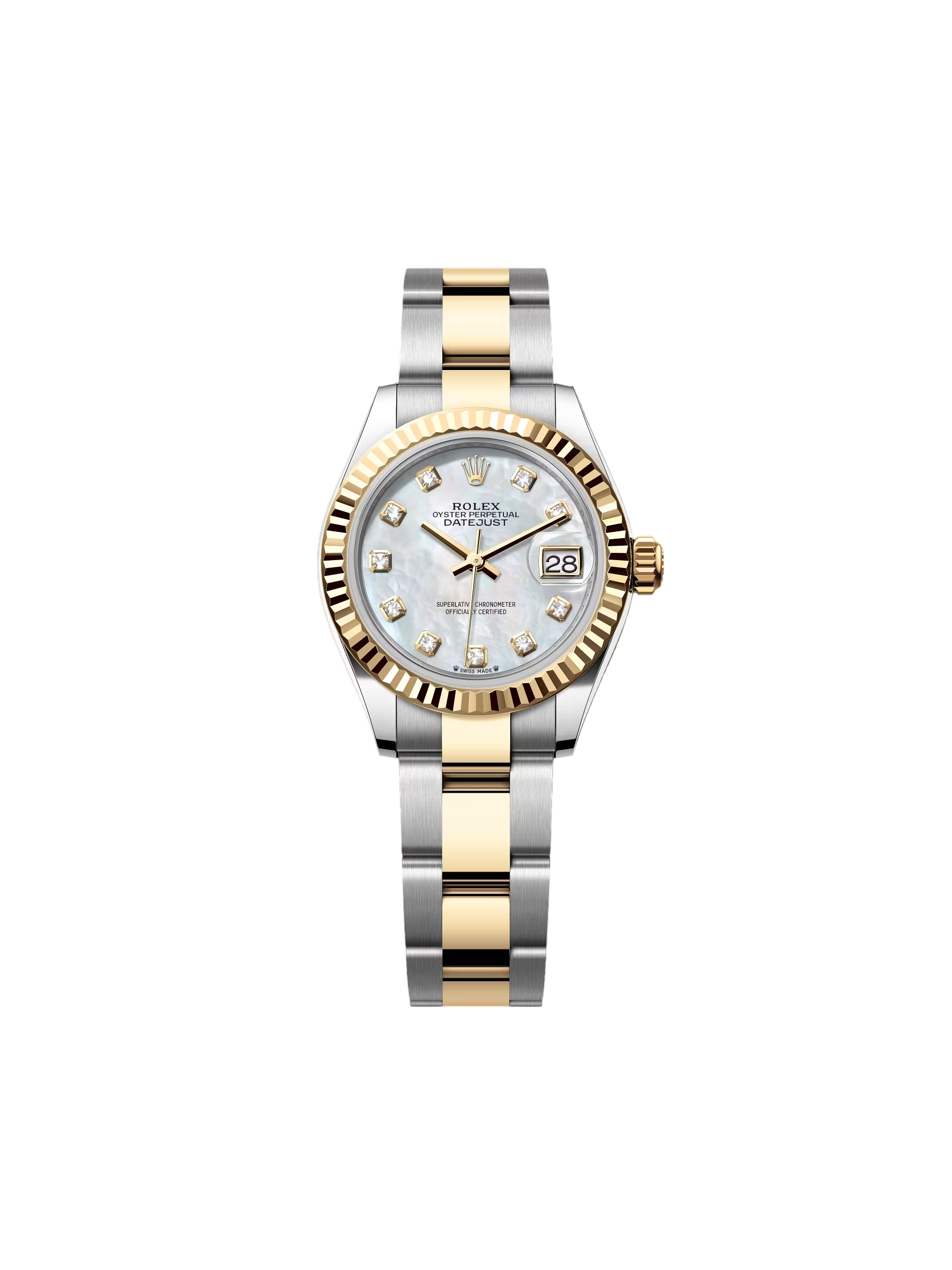 【Super Clone】RLX Lady-Datejust 28mm 279173 Mother of Pearl Diamond Dial Oyster Bracelet