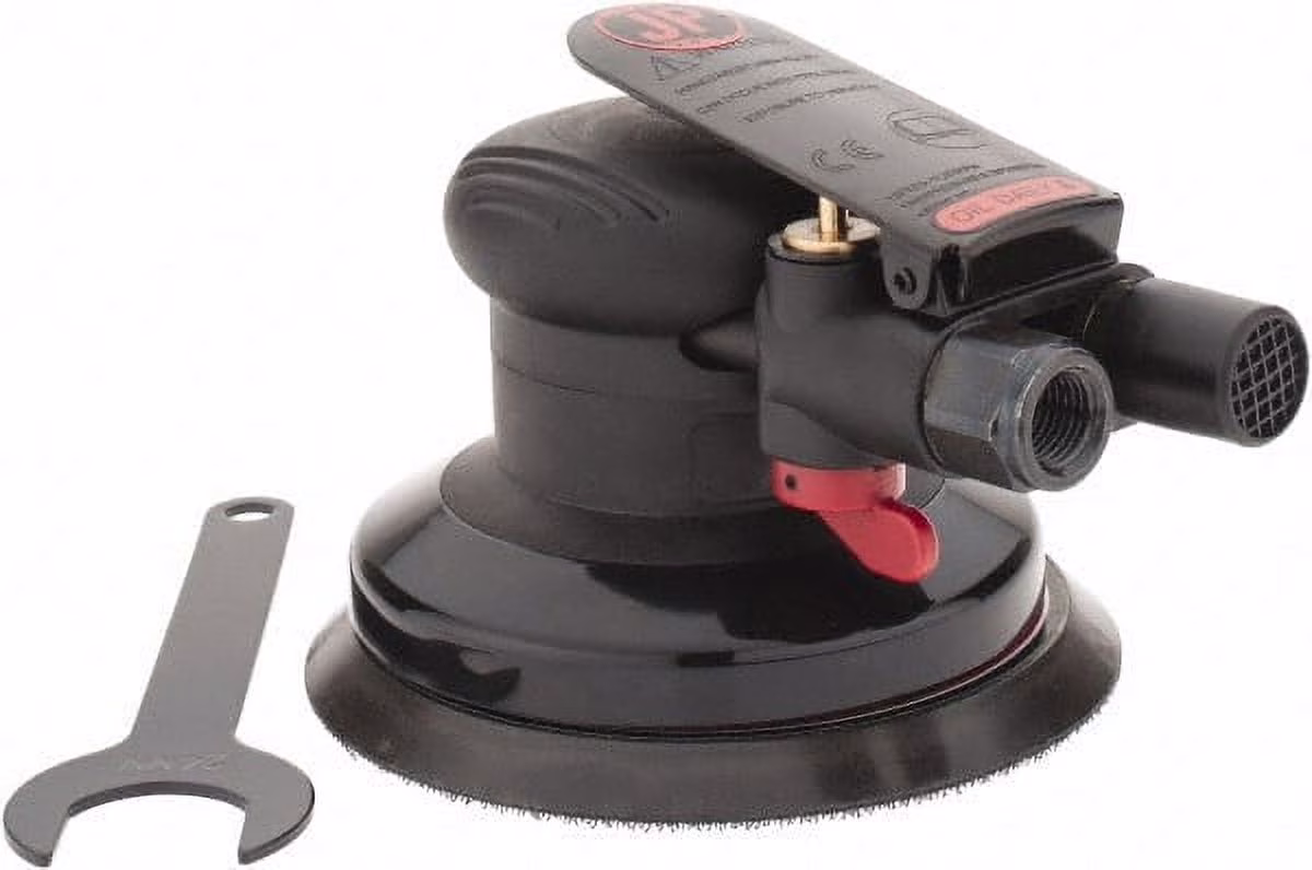 Palm Orbital Non-Vacuum Sander, 5 Hook & Loop Pad, 1/4 NPT Air Inlet