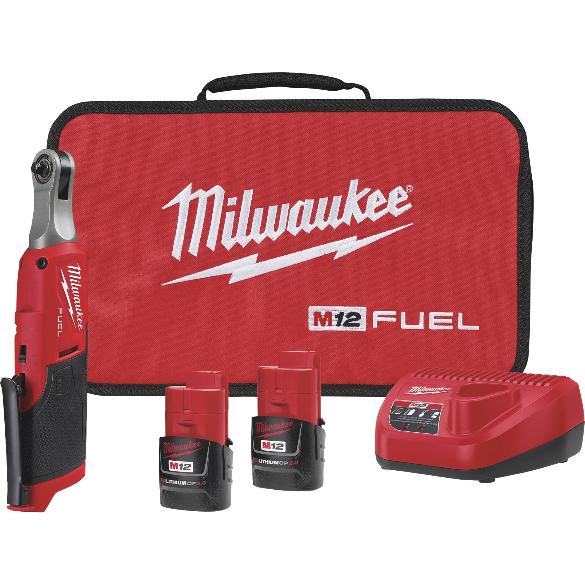 Milwaukee 2566-22 M12 Fuel 1/4 High Speed Ratchet (Kit)-Instock