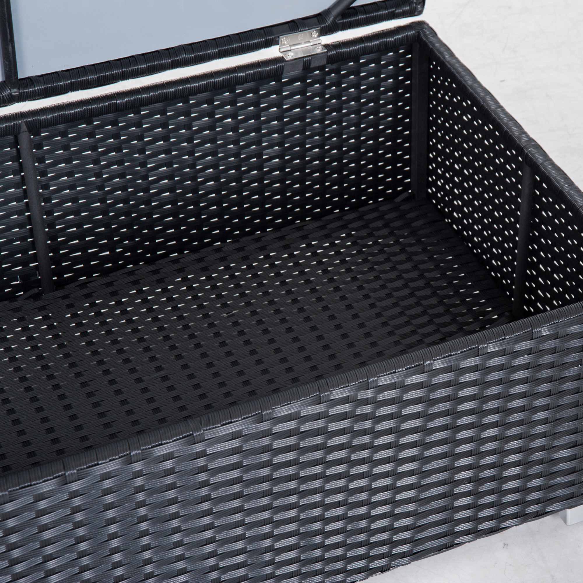 Outsunny tuinmeubels 6-delig Staal zwart + crème