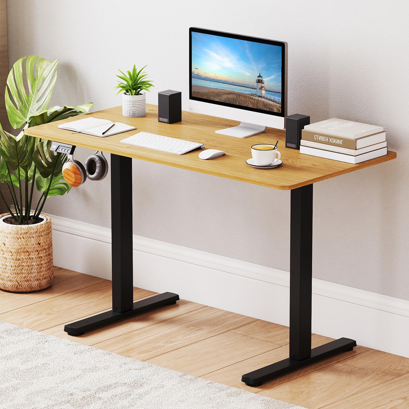 Electric Standing Desk Frame Height Adjustable Computer Desk Base with LED Display