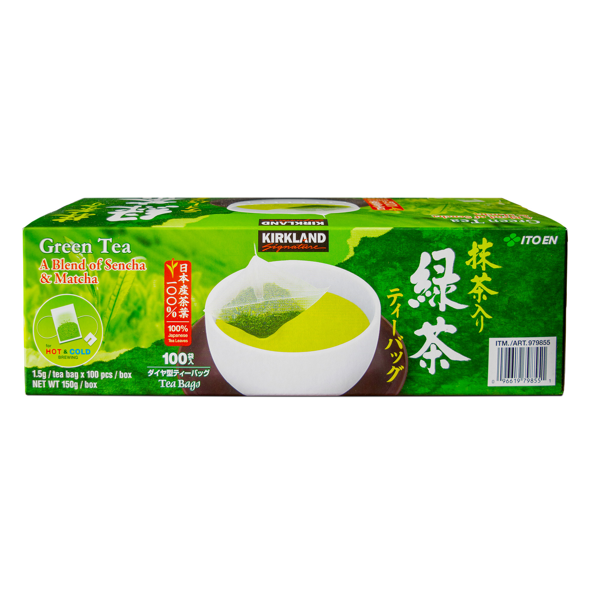 Kirkland Signature Green Tea Bags, 1.5 G, 100 - Count