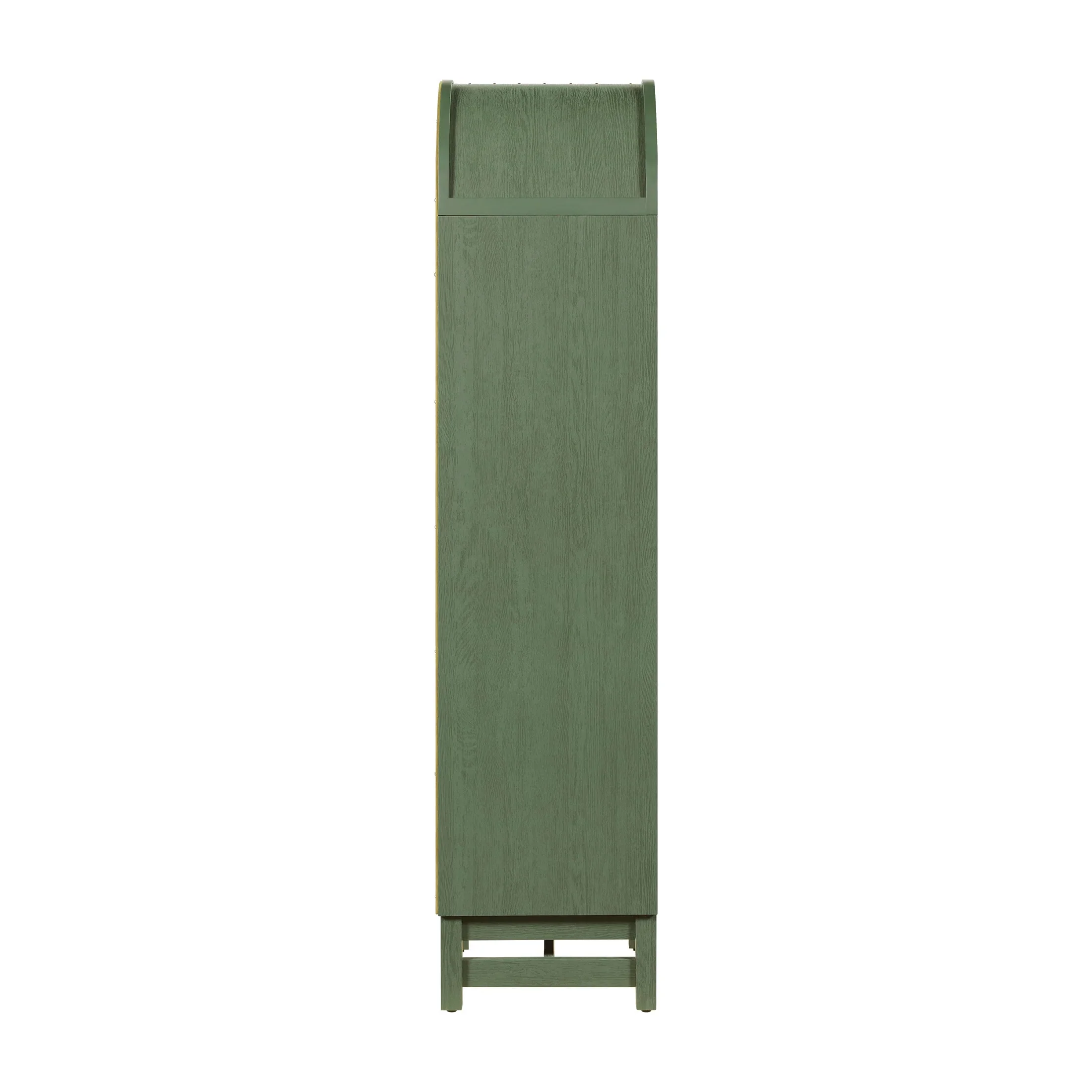 Better Homes & Gardens Juliet Narrow Arch Bookcase, Deep Green and Light Honey