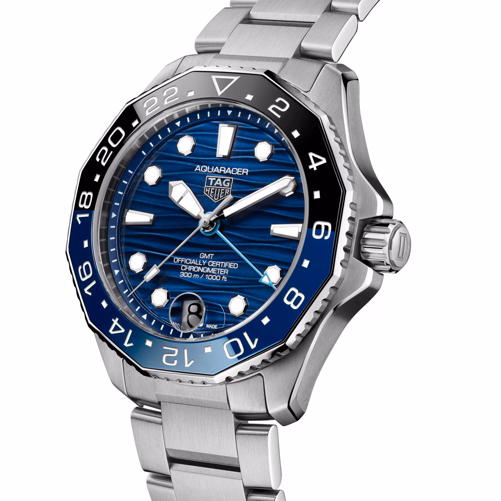 【Super Clone】TAG Heuer Aquaracer Professional 300 GMT 42mm Mens Watch Blue WBP5114.BA0013