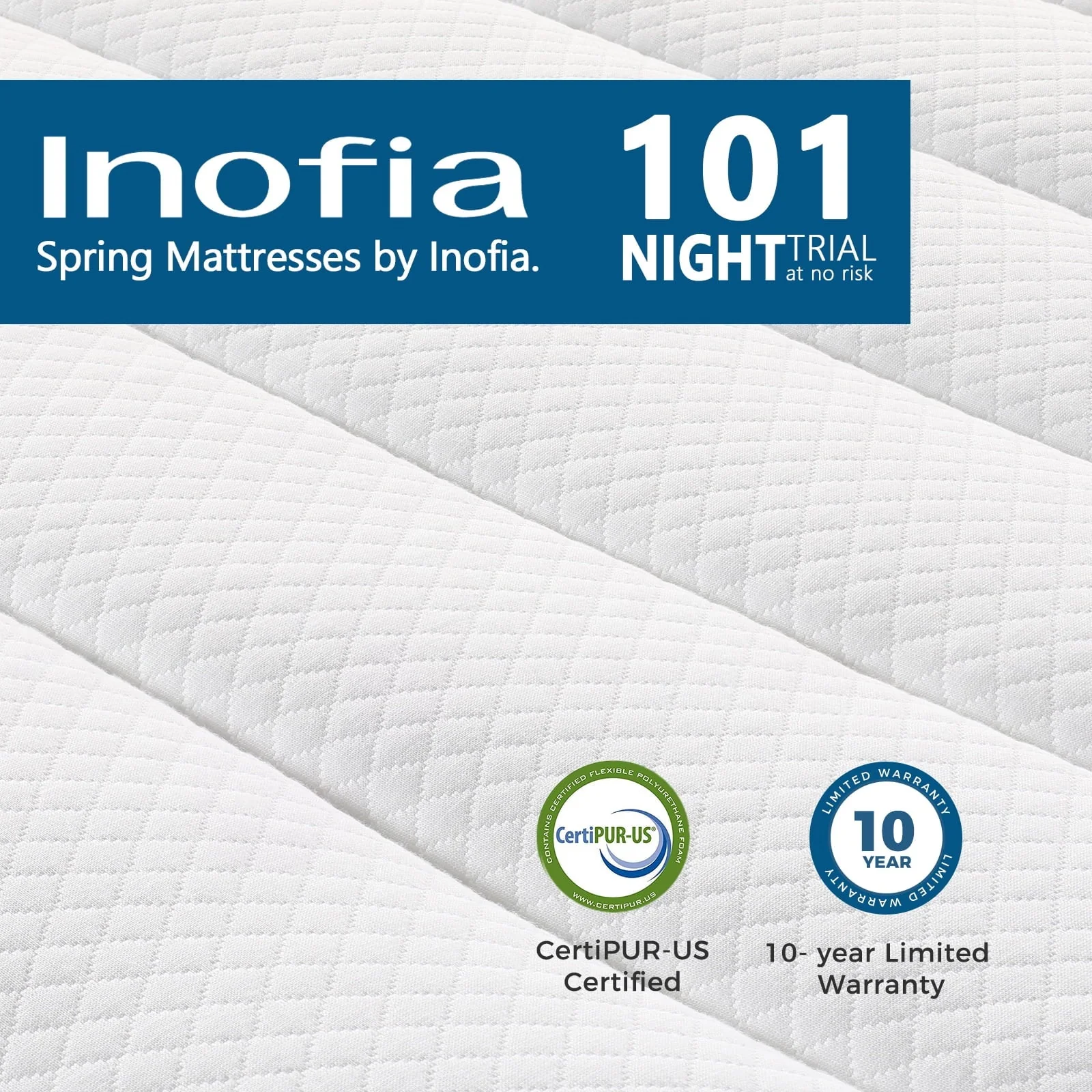 10 Inch Hybrid Queen Size Mattress in a Box with Responsive Memory Foam, Multiple Sizes(Twin/10 inch) Image 5