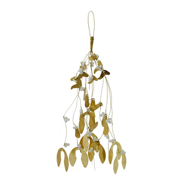 Mistletoe julepynt 37 cm messing