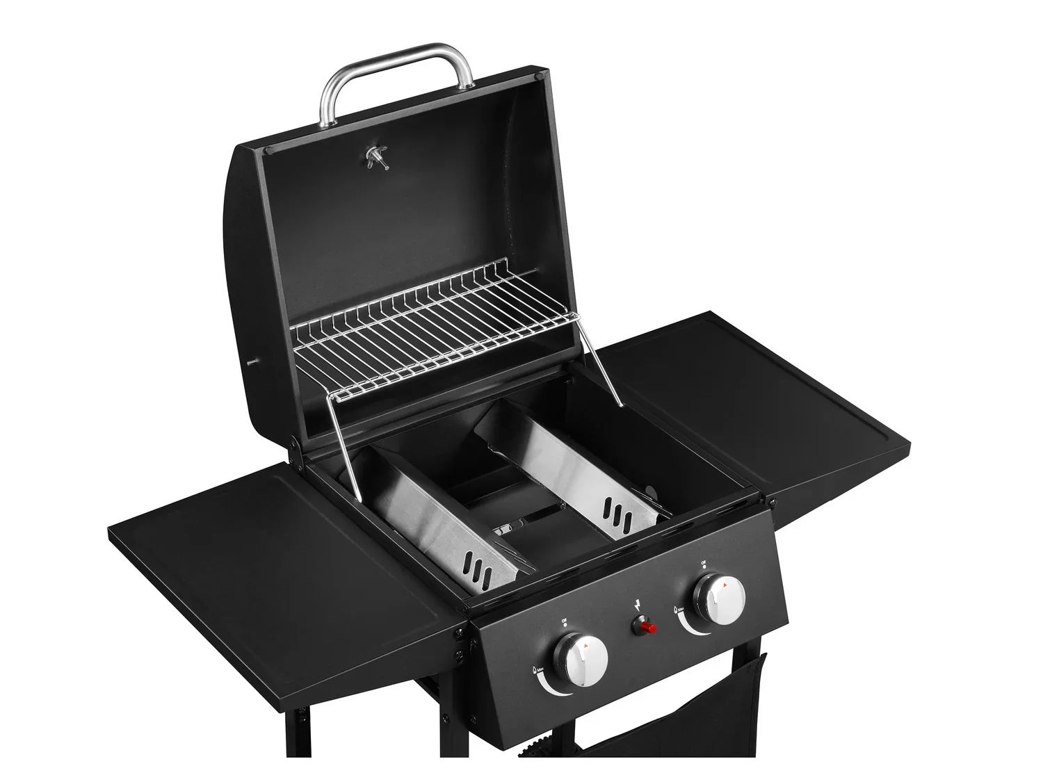 GRILLMEISTER Barbecue  gaz Memphis, 2 zones de cuisson