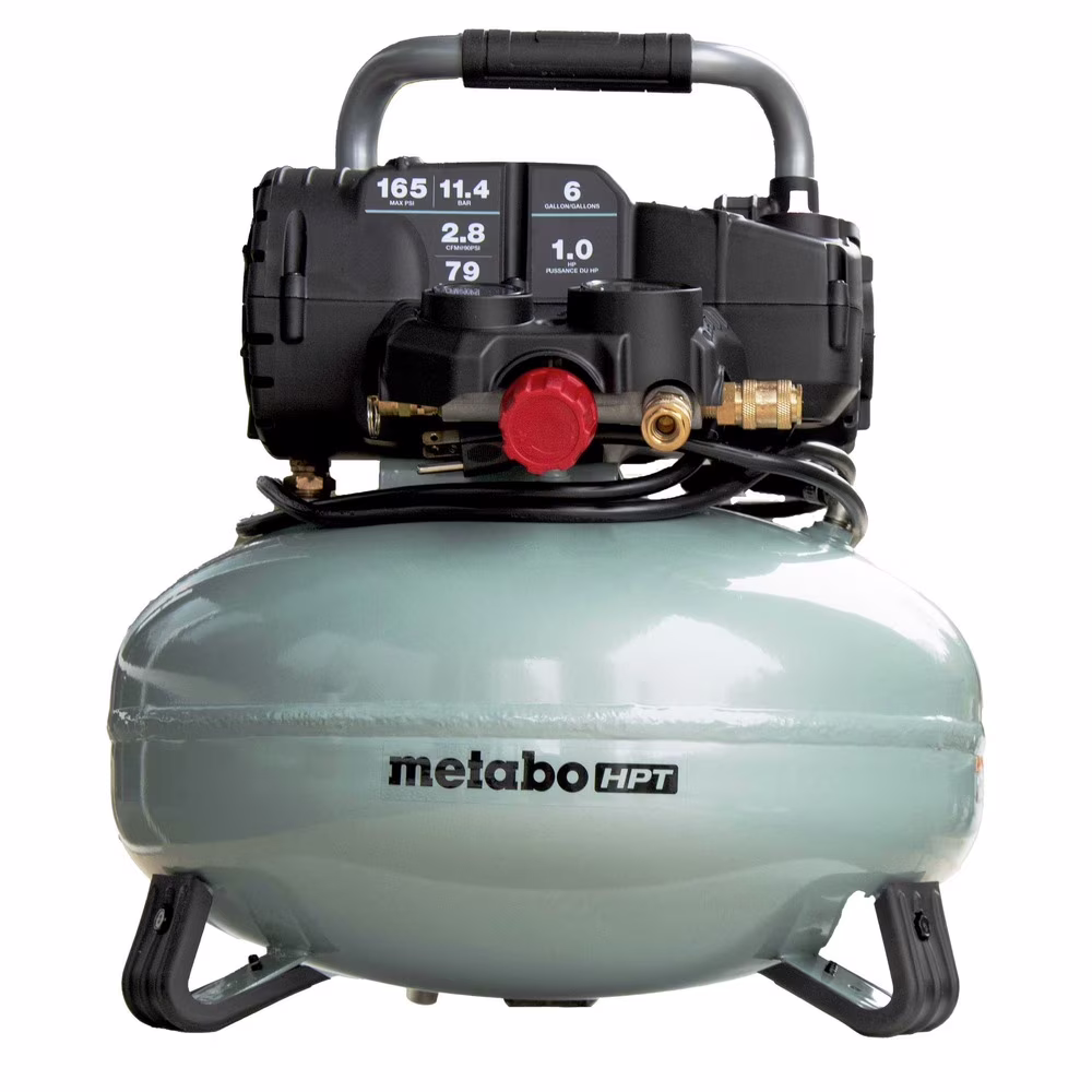 Metabo HPT Air Compressor, Pancake, 6-Gallon, 165 PSI, EC711S
