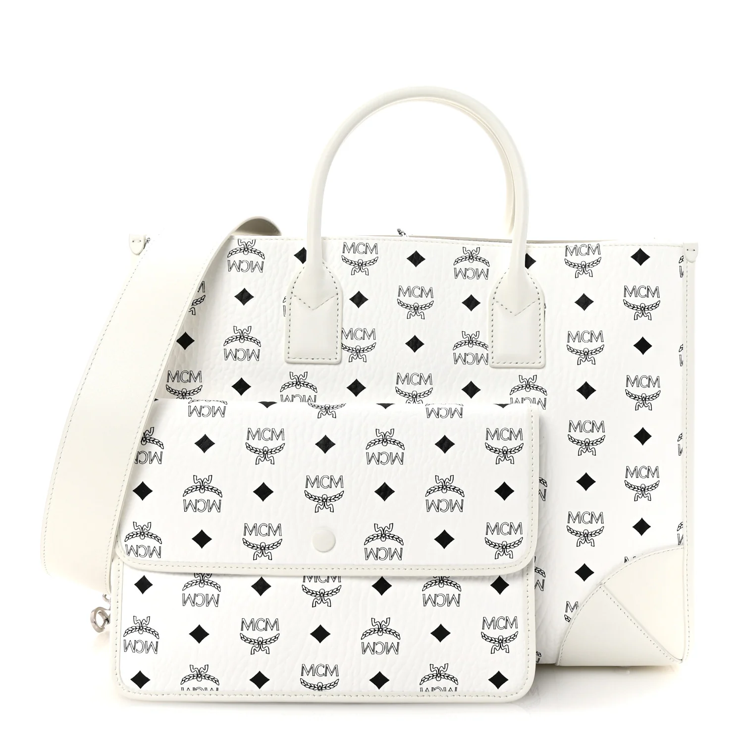 Visetos Large Munchen Tote White