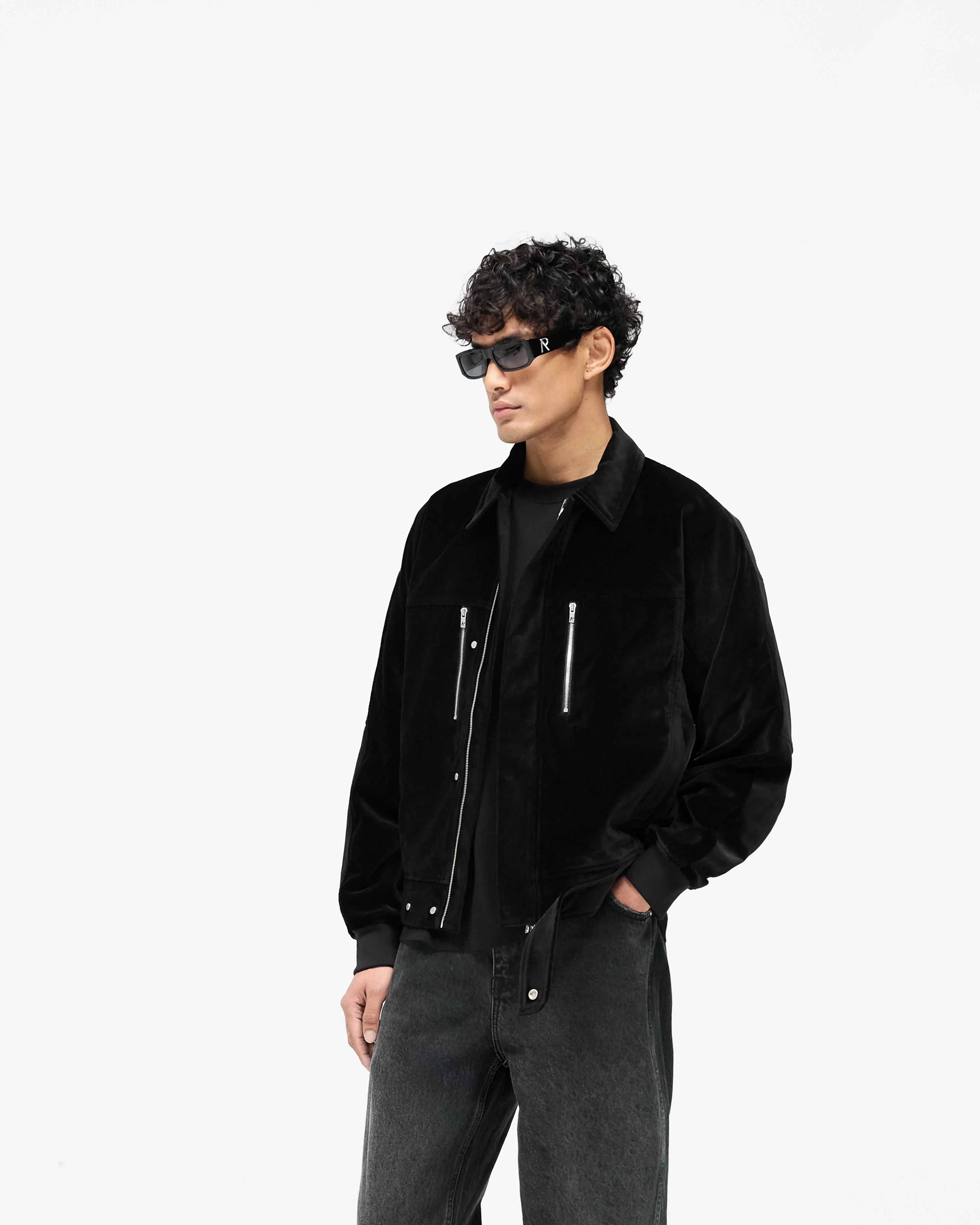 Bordeaux Brushed Jacket - Black